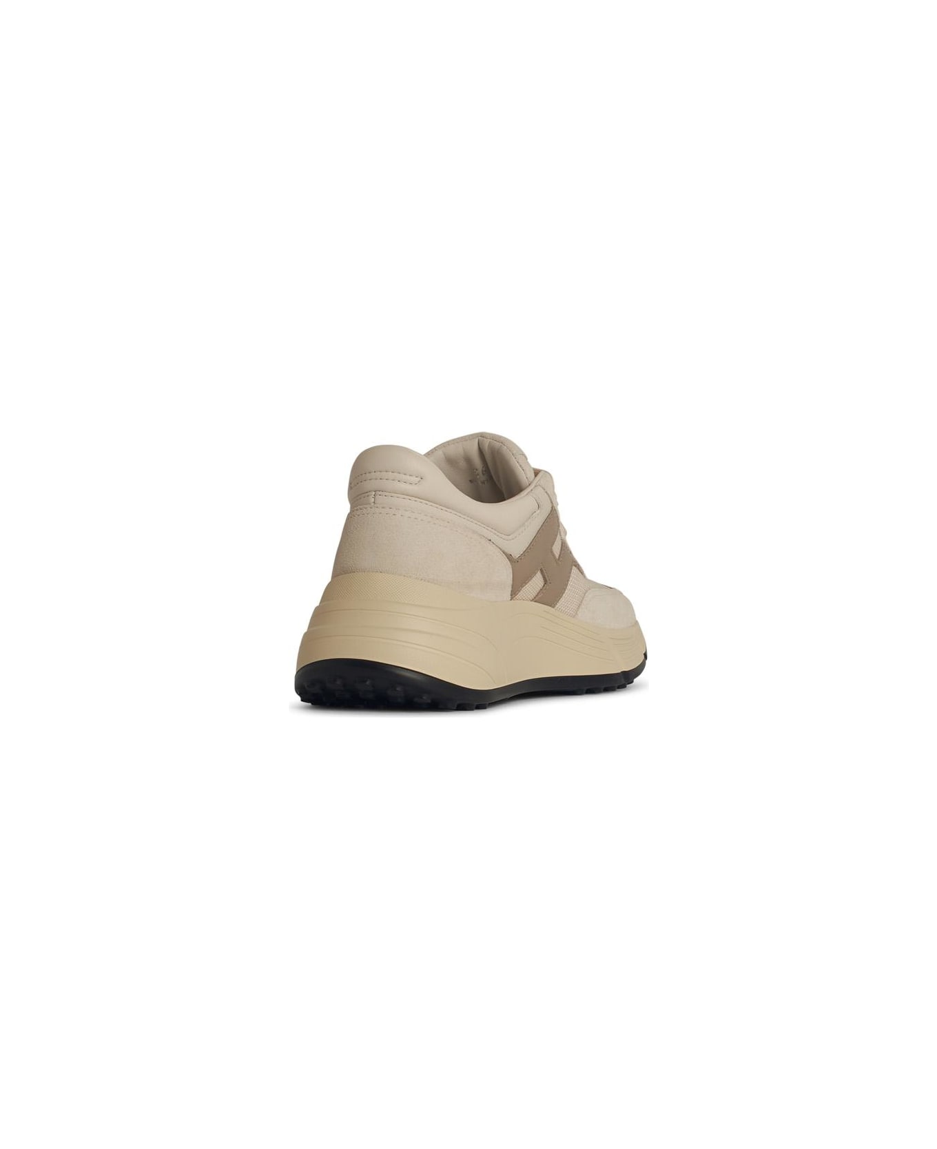 Hogan 'h669' Beige Leather Sneakers - Beige
