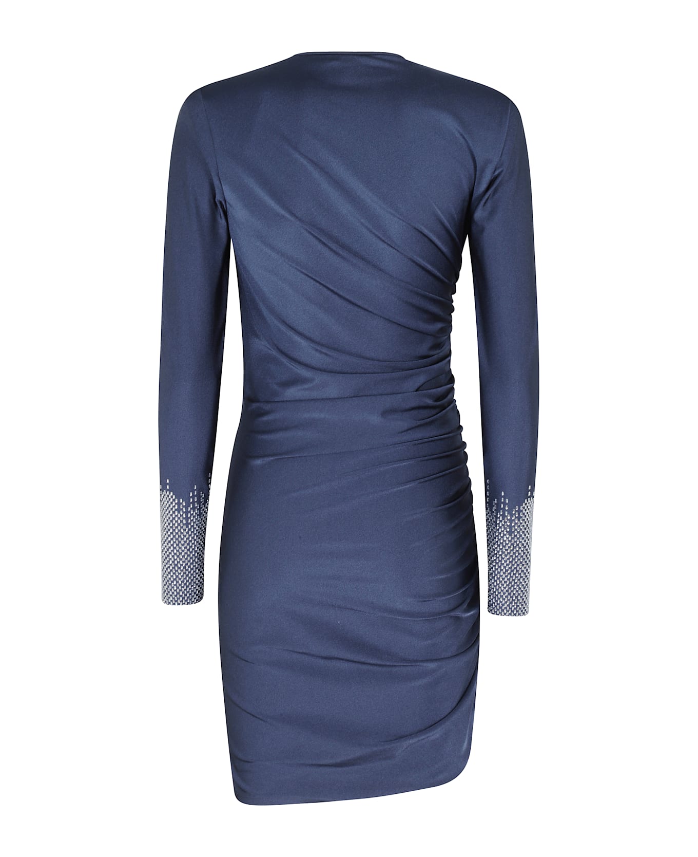 Amen Nylon Knitted Dress - Navy Blue Crystal