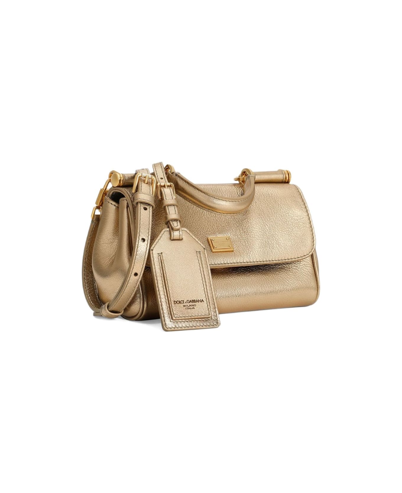 Dolce & Gabbana My Sicily Leather Handbag - Golden