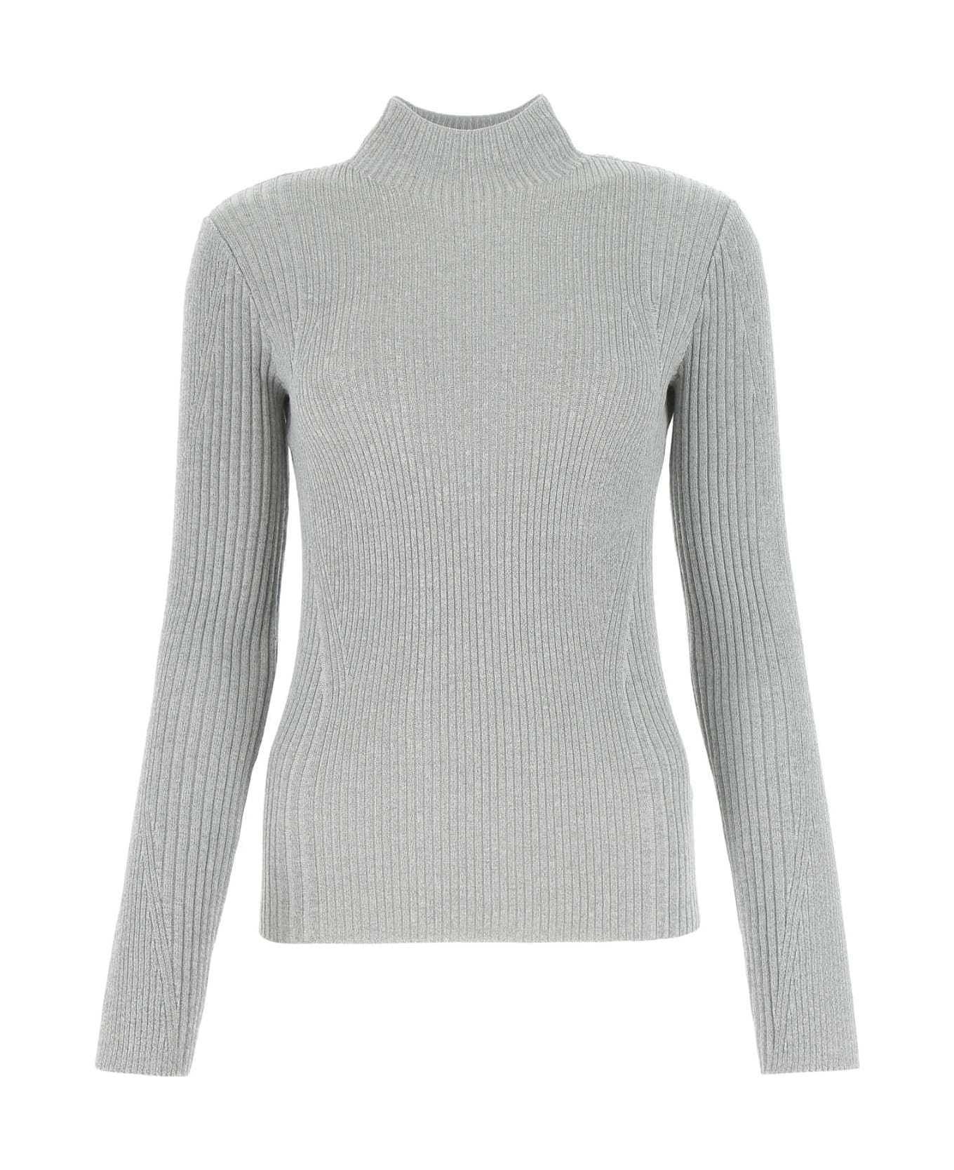 Dion Lee Light Grey Polyester Blend Sweater - SILVER ニットウェア