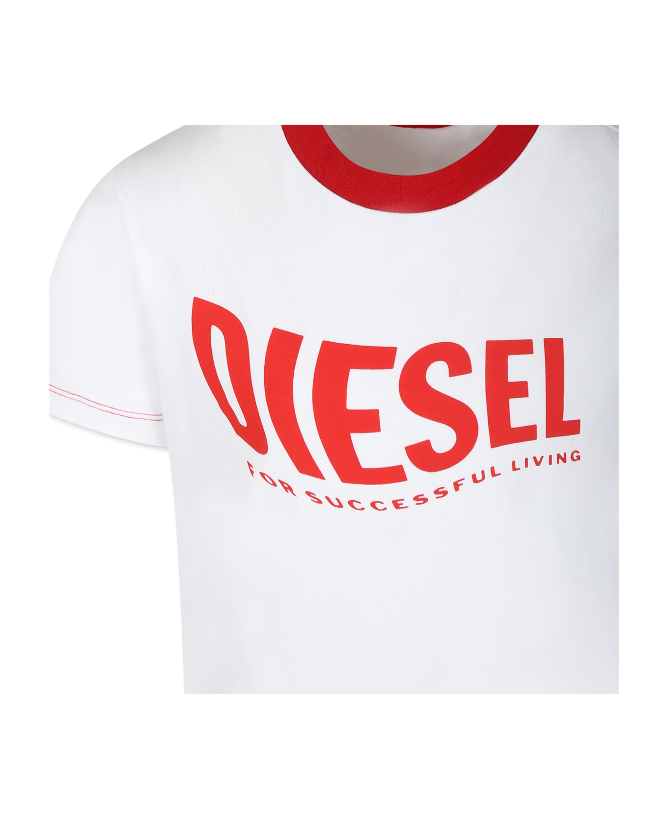 Diesel White Pajamas For Boy With Logo - White