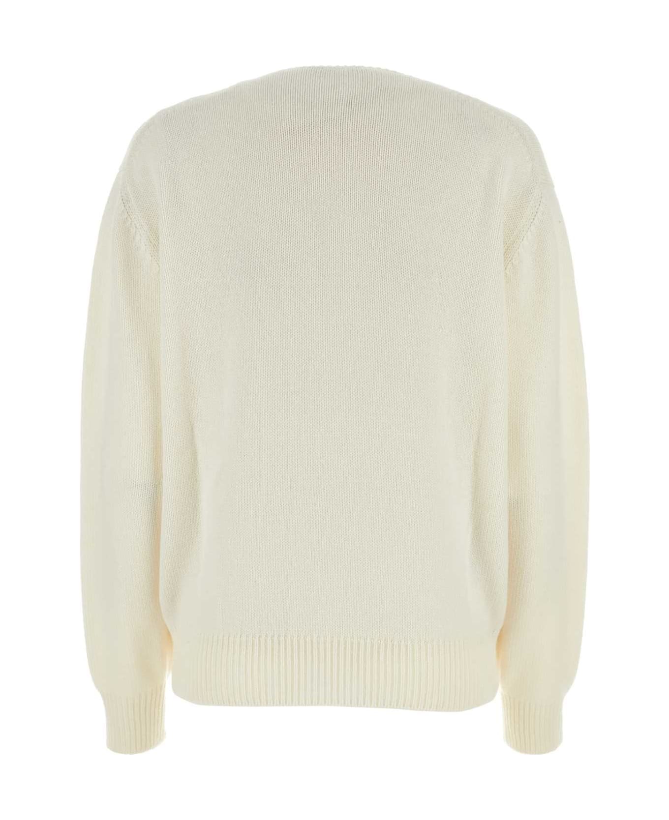Prada Ivory Cashmere Sweater - BIANCO