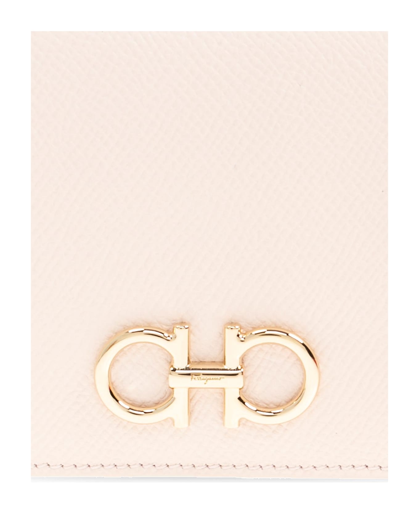 Ferragamo Leather Wallet - CREAM TAN