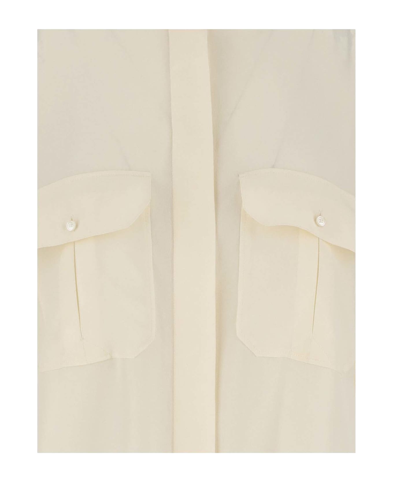 Chloé Silk Crepe De Chine Shirt - Ivory