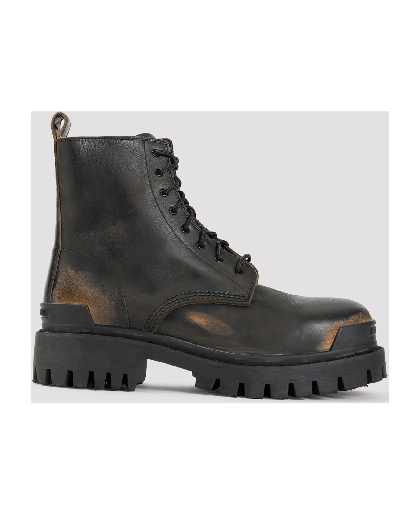 Balenciaga Strike L20 Boots - Black Brown