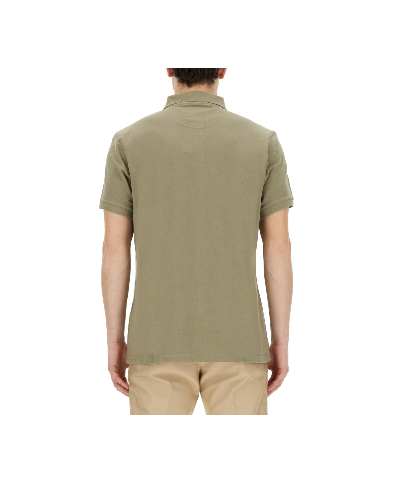 Barbour Polo With Logo - GREEN