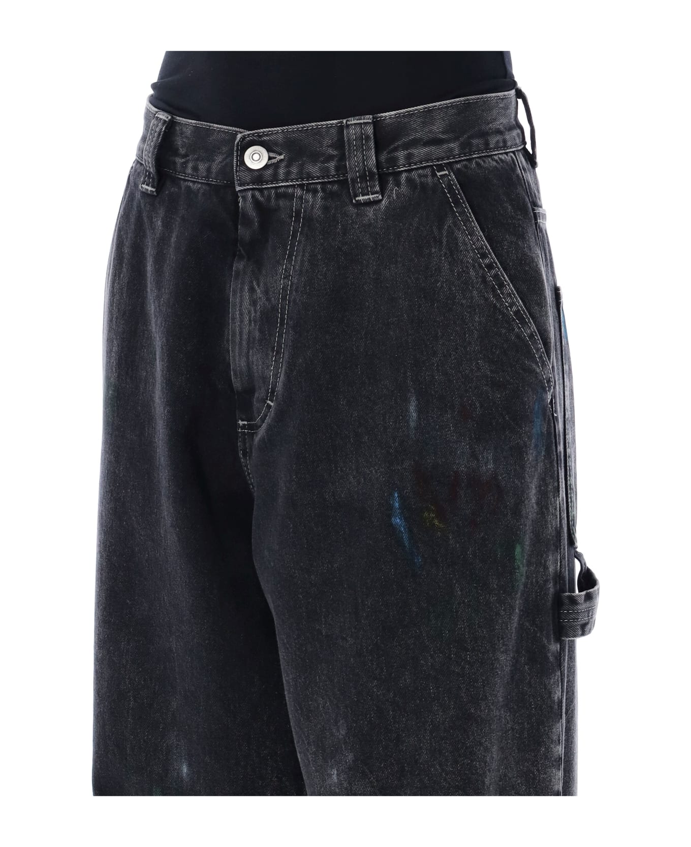 Maison Margiela Wide Leg Denim - BLACK