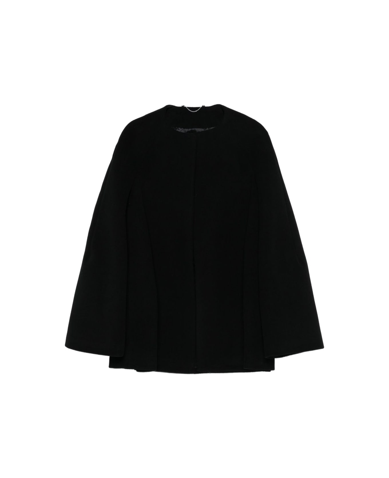 Totême Wool Bell-sleeve Coat - Black