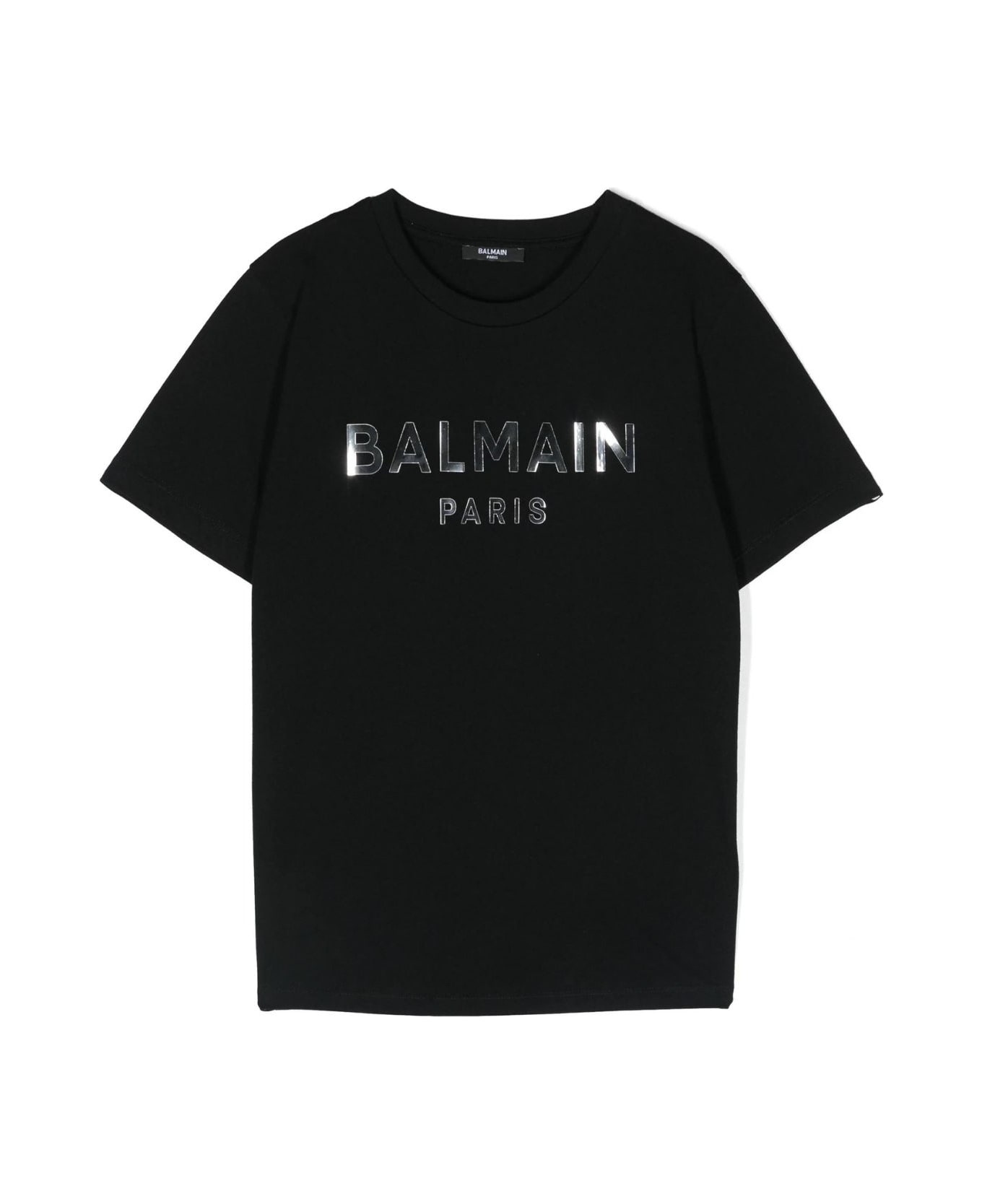 Balmain T Shirt - Ag Black Silver