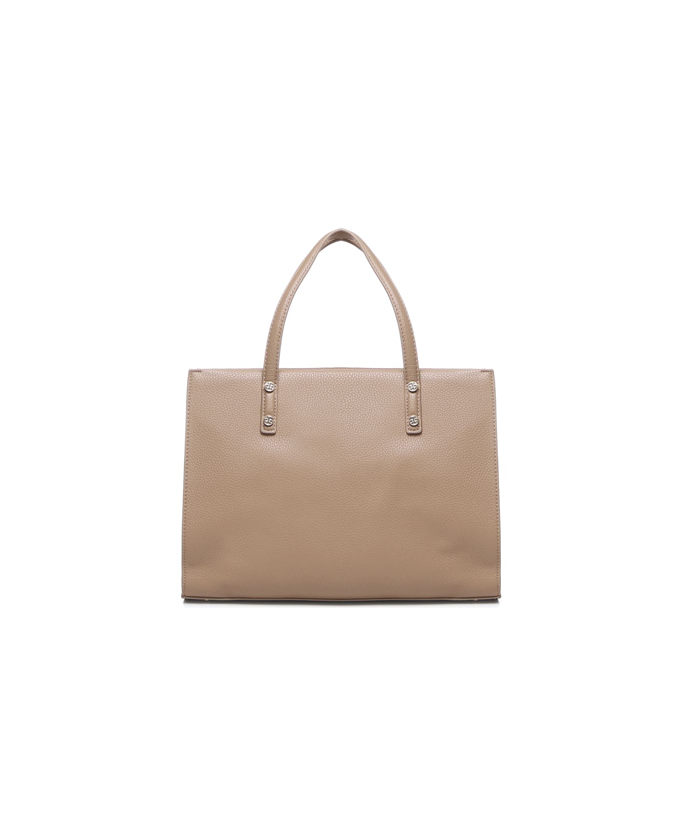 V73 Lara Tote Bag With Logo - Beige