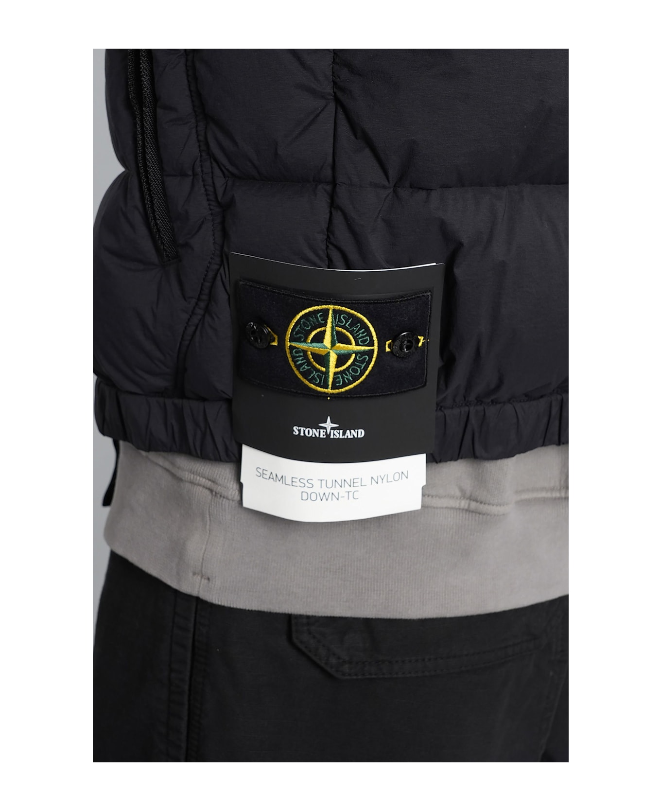 Stone Island Puffer In Black Polyamide - black