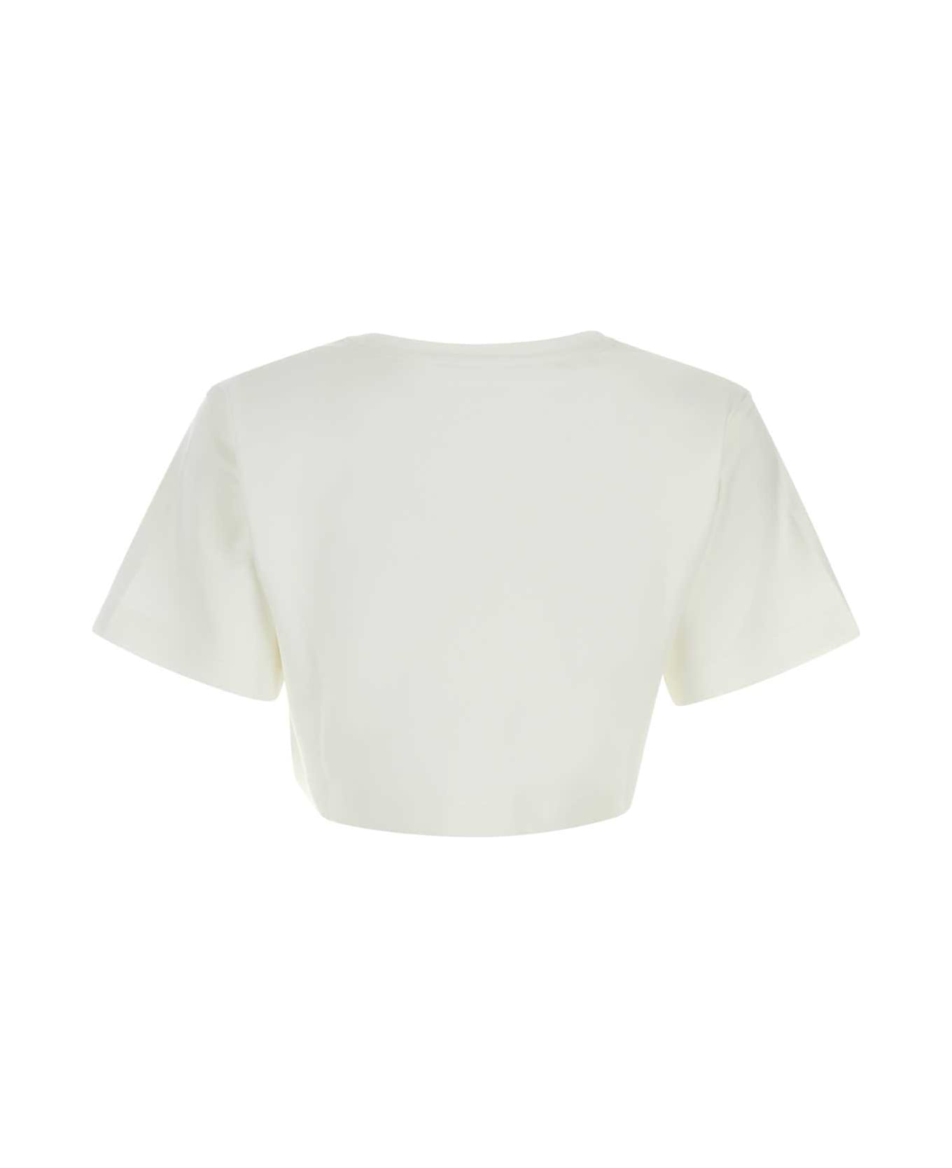 Max Mara White Cotton Messico T-shirt - BIANCO Tシャツ