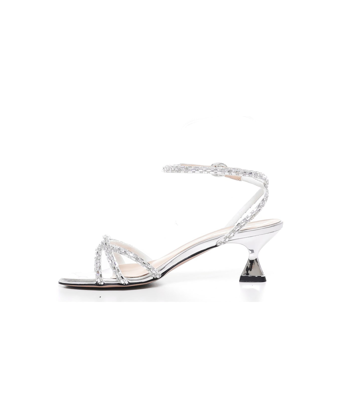 Marc Ellis Silver Cufflink Sandals - Silver