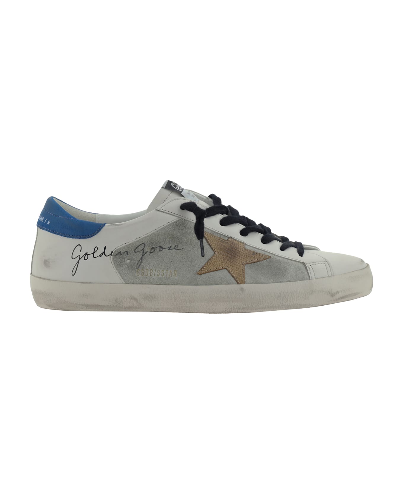 Golden Goose Super Star Sneakers - White/ice/beige/blue