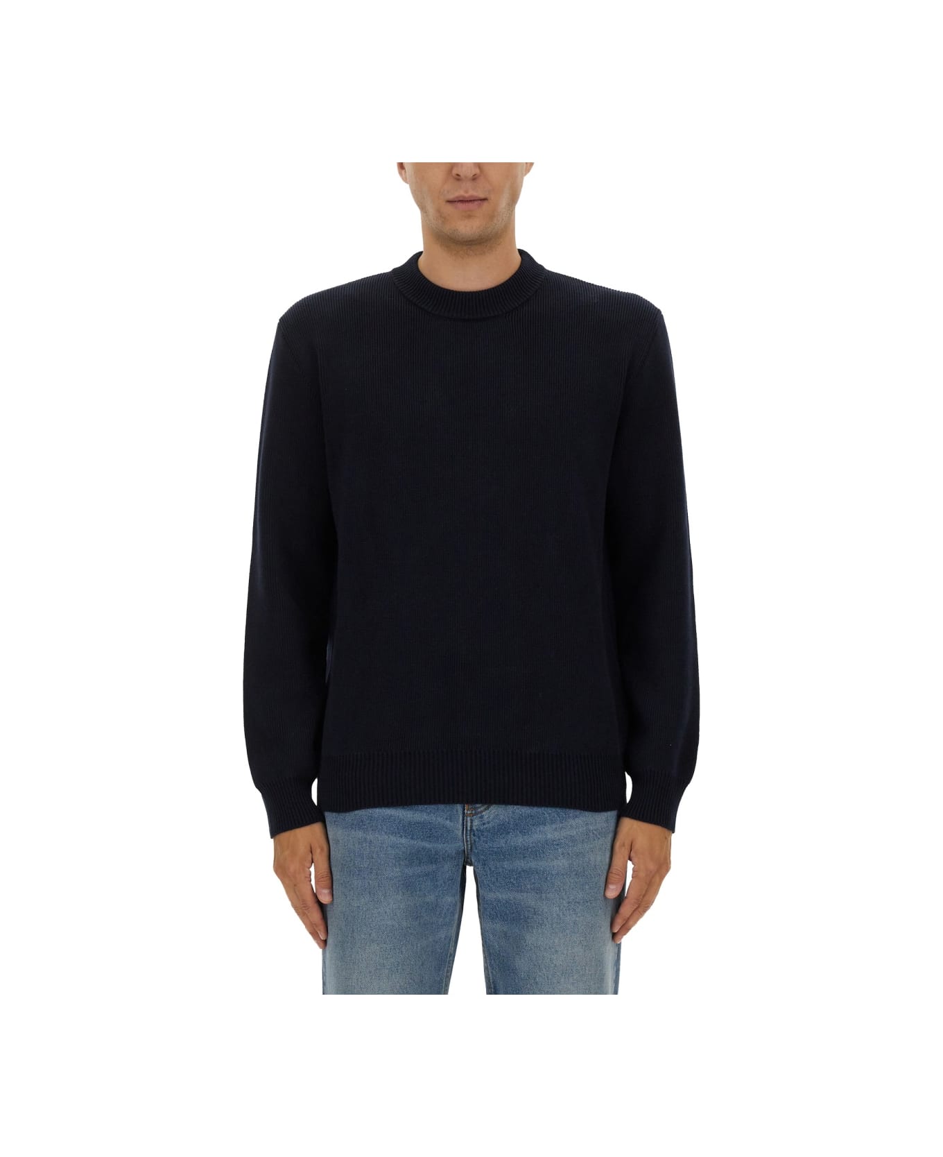 Golden Goose Jersey With Logo - BLUE