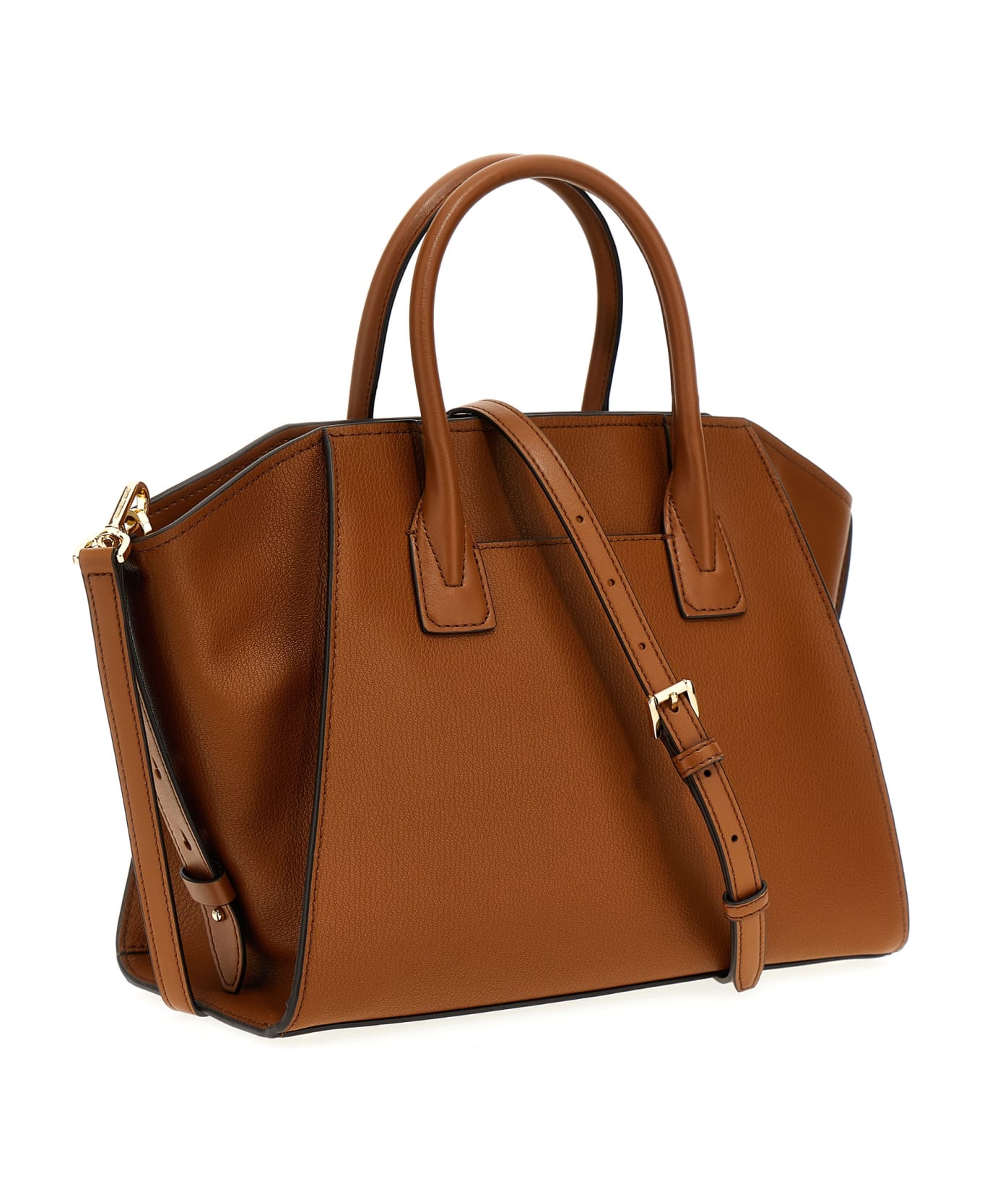 MICHAEL Michael Kors Avril Leather Handbag - brown