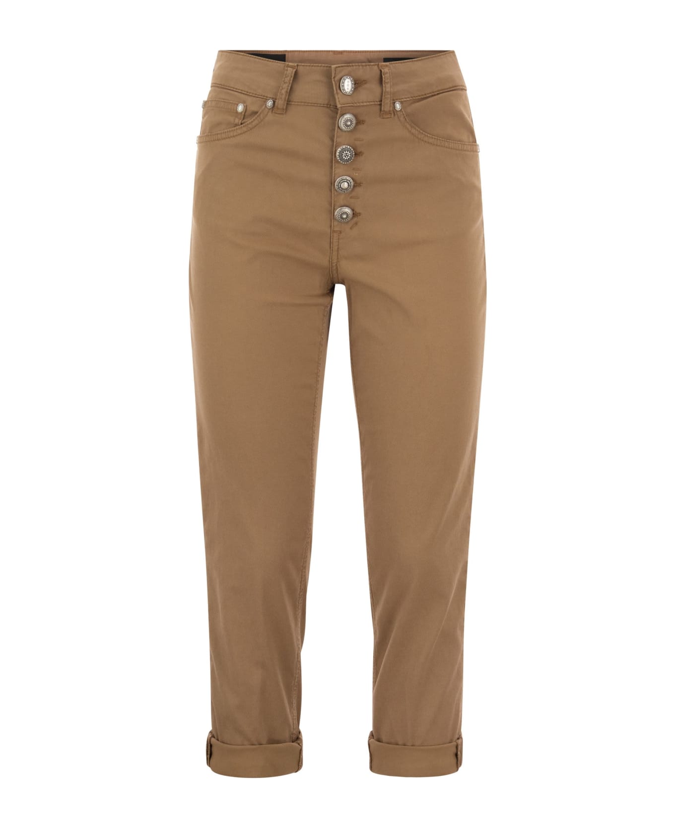 Dondup Trousers Koons Loose Fit - Hazelnut ボトムス