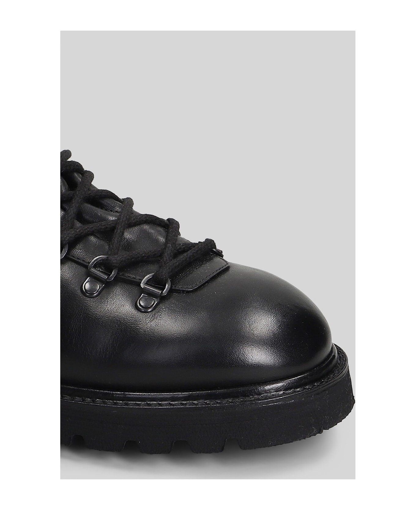 Premiata Elba Ankle Boots In Black Leather - black