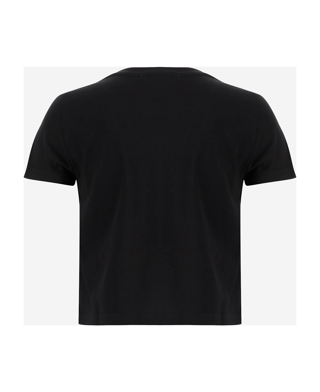 Diesel Cotton T-shirt With Sequin Logo - Black