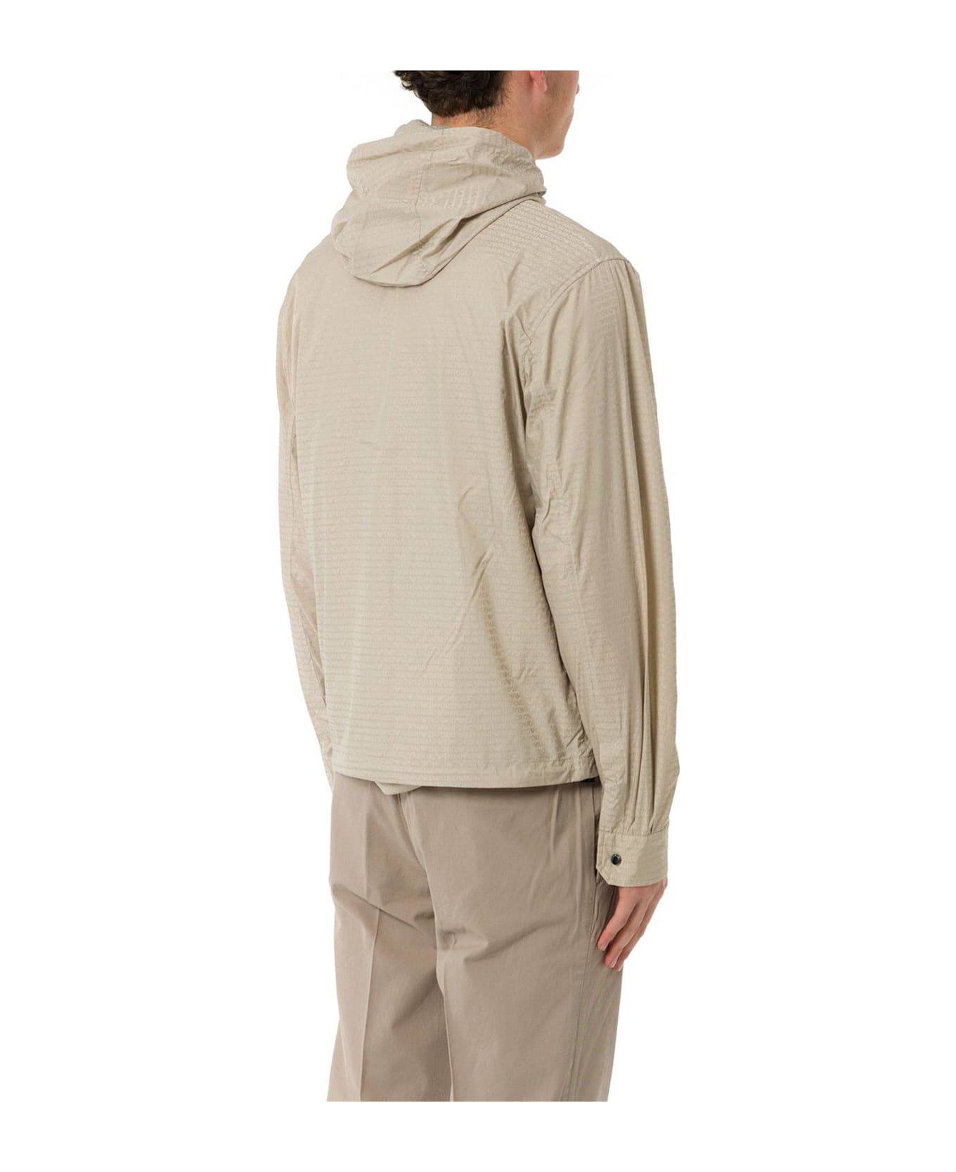 Emporio Armani Detachable Hooded Jacket - SAND