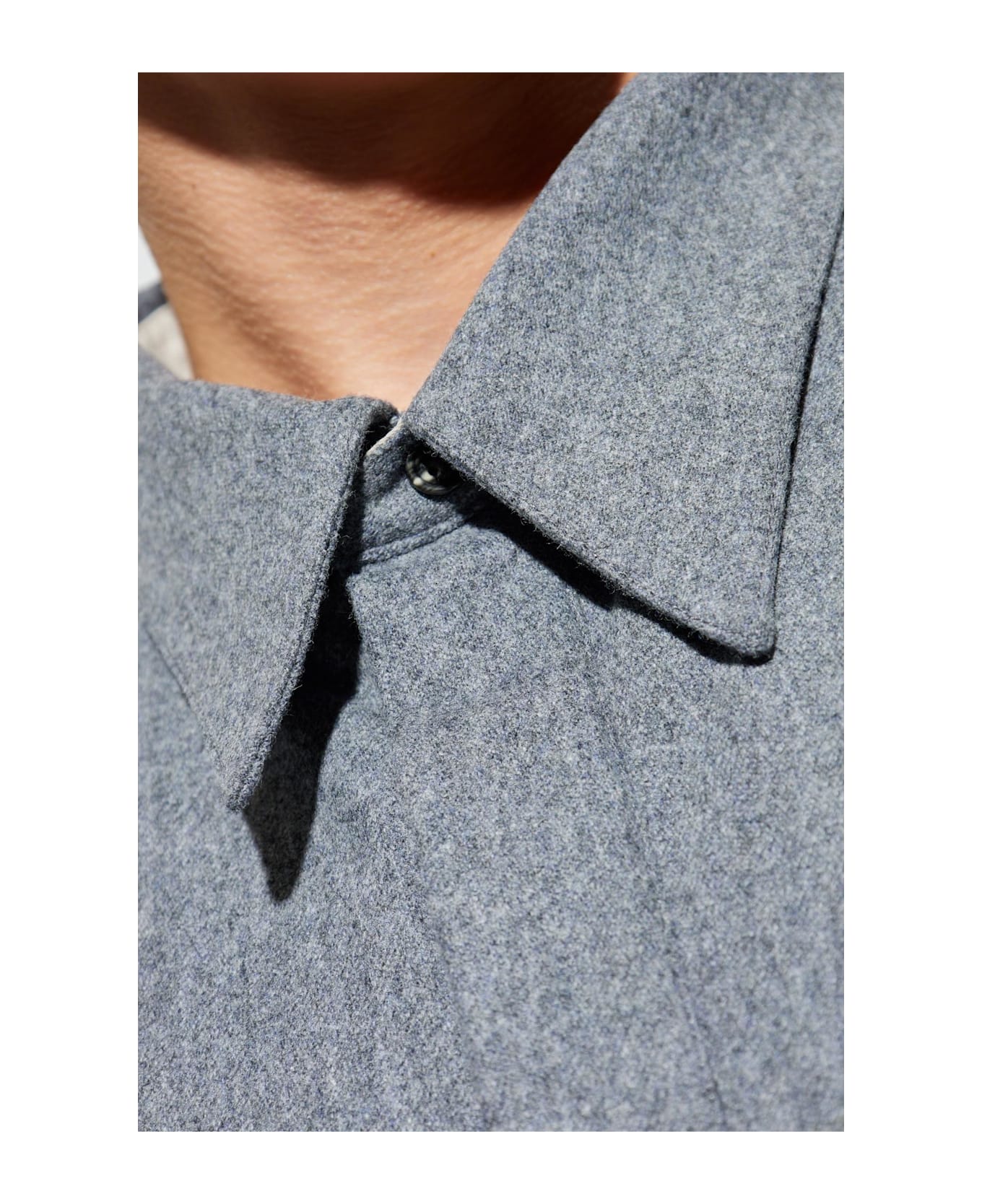 Ami Alexandre Mattiussi Wool Polo - GREY