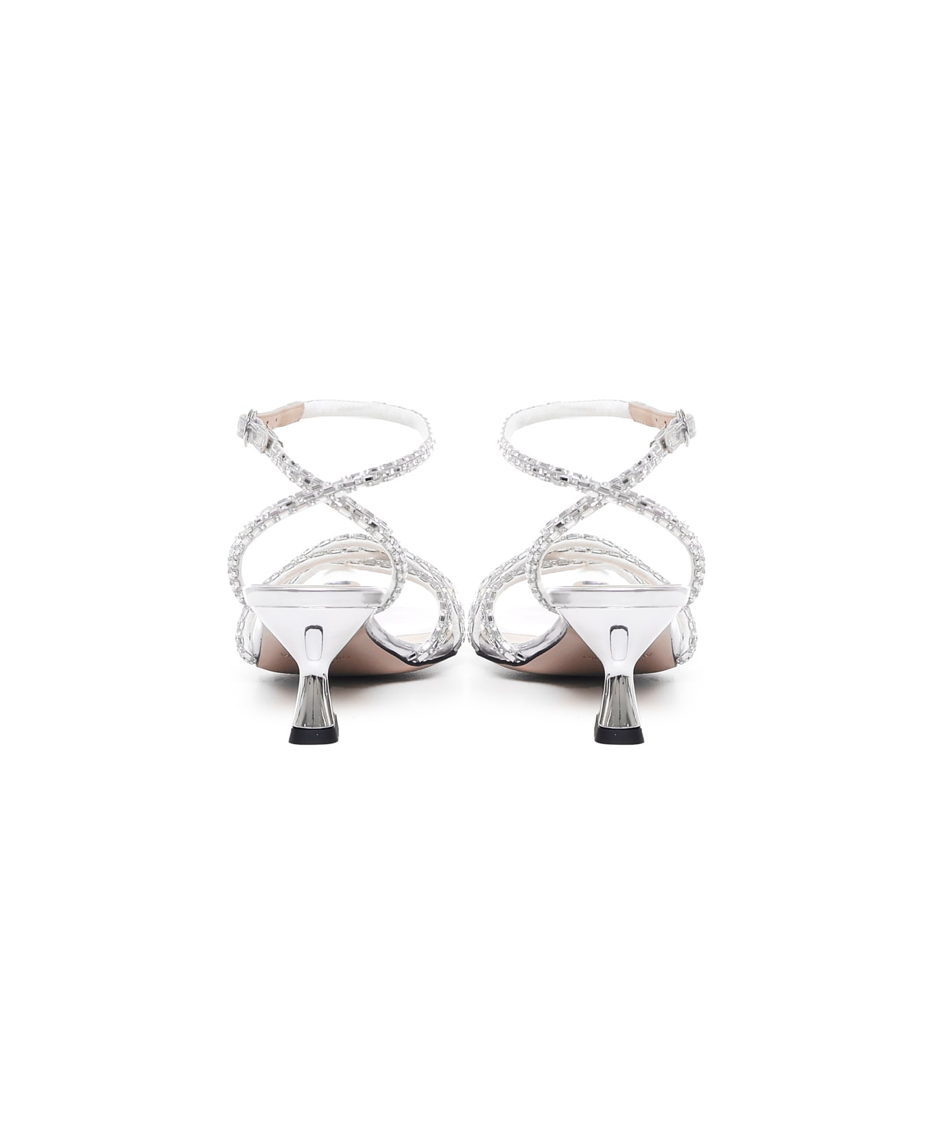 Marc Ellis Silver Cufflink Sandals - Silver