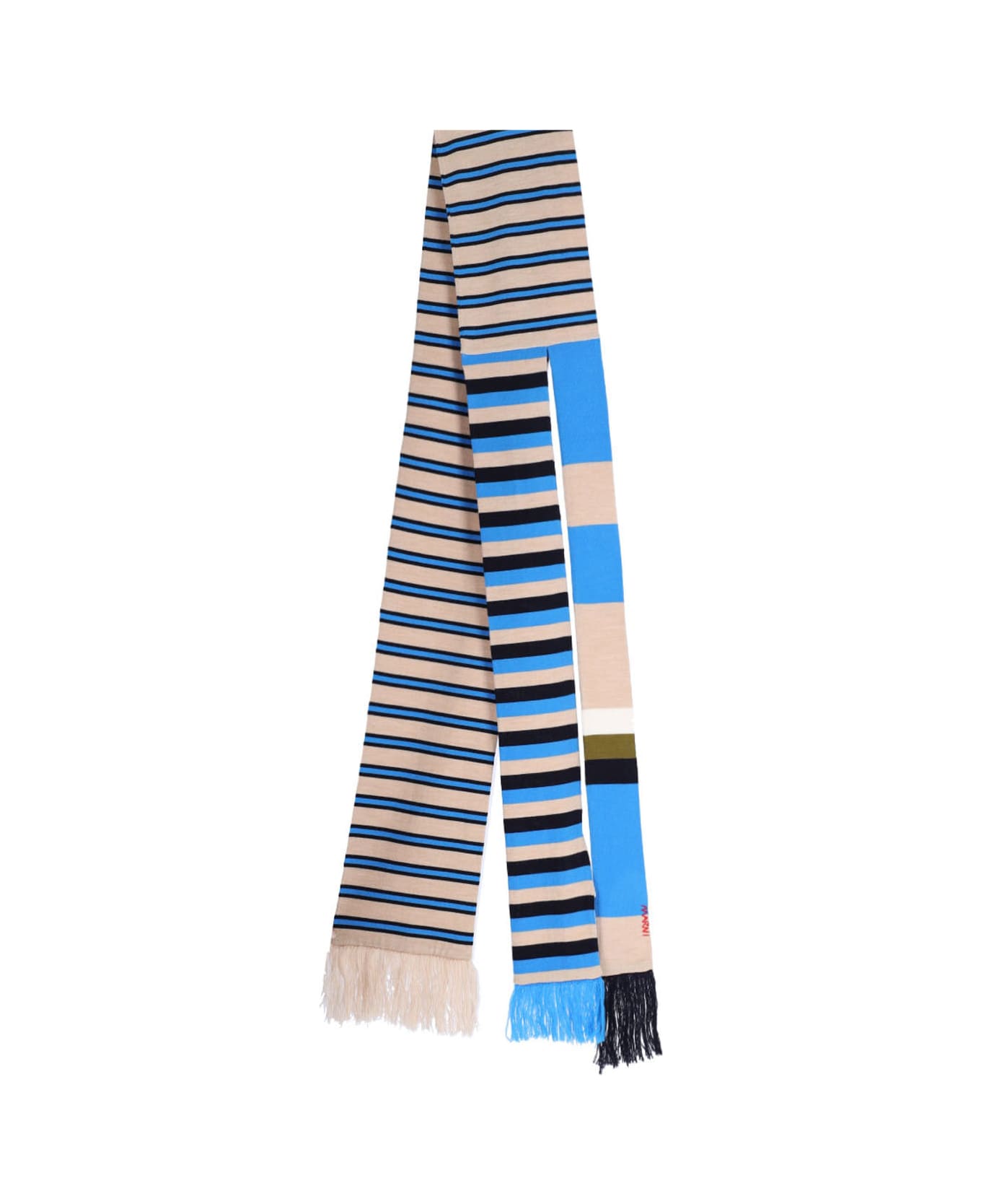 Marni Striped Virgin Wool Scarf - Multicolor