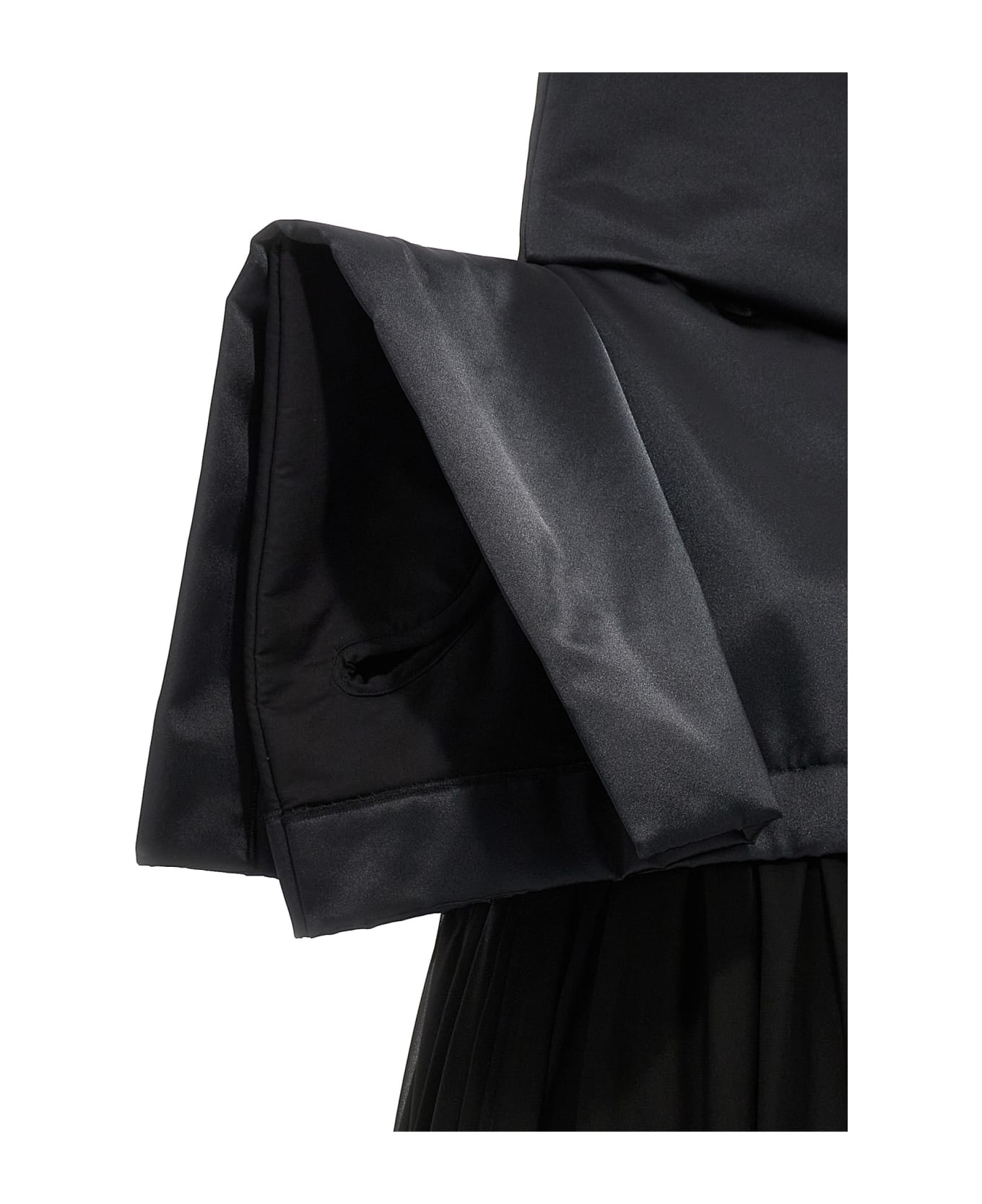 Comme des Garçons Two-material Dress - Black  