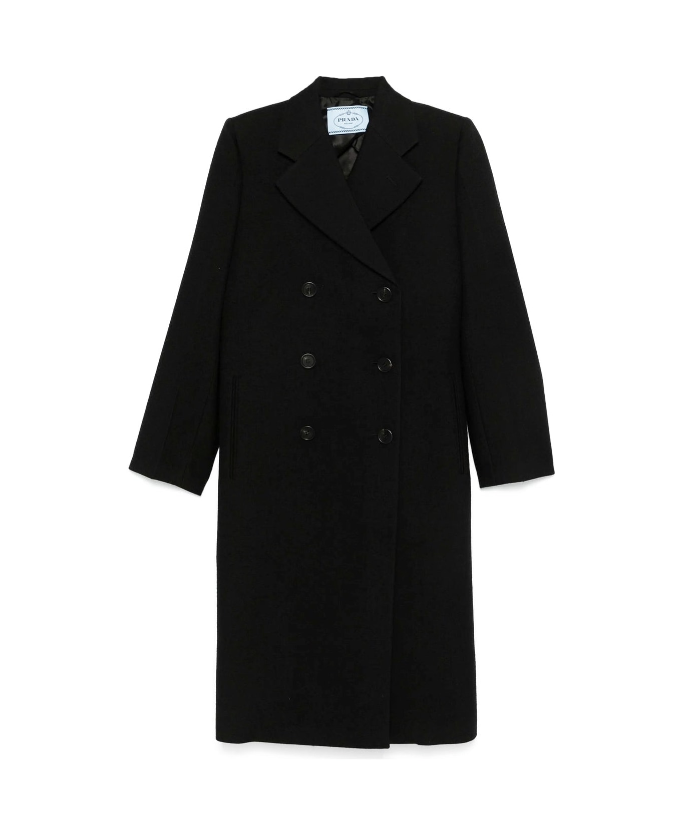 Prada Virgin Wool Coat - Black