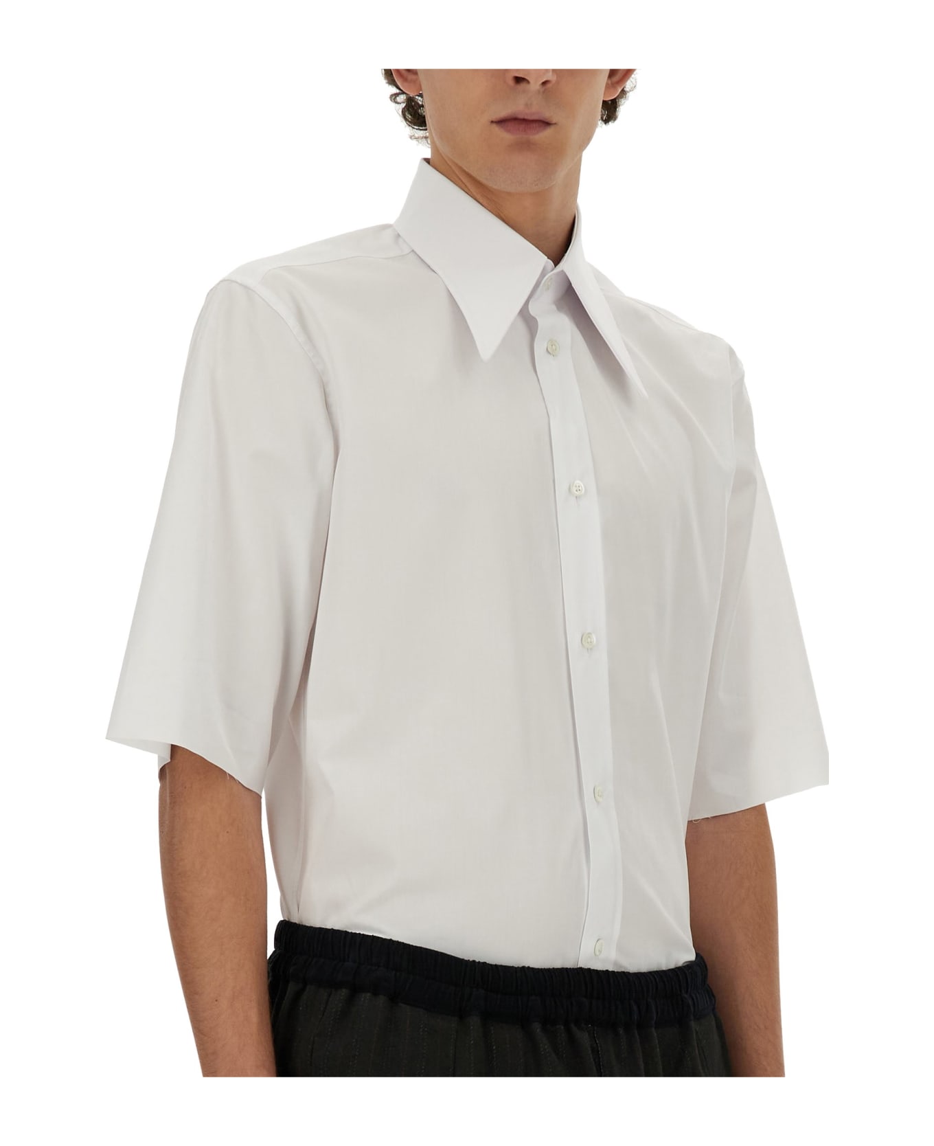 Maison Margiela Short-sleeved Shirt - BIANCO