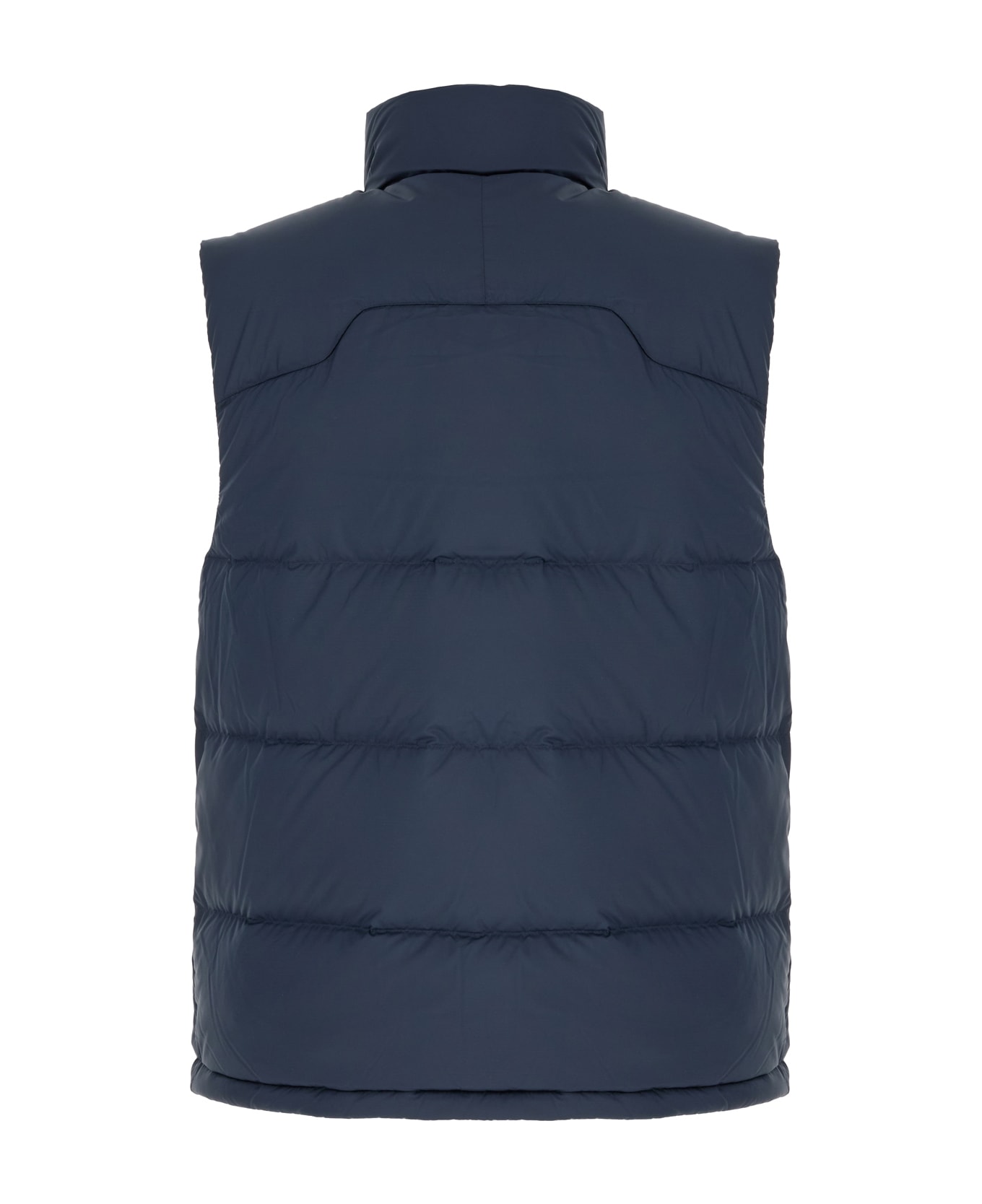 Polo Ralph Lauren Navy Blue Polyester Sleeveless Down Jacket - Blue