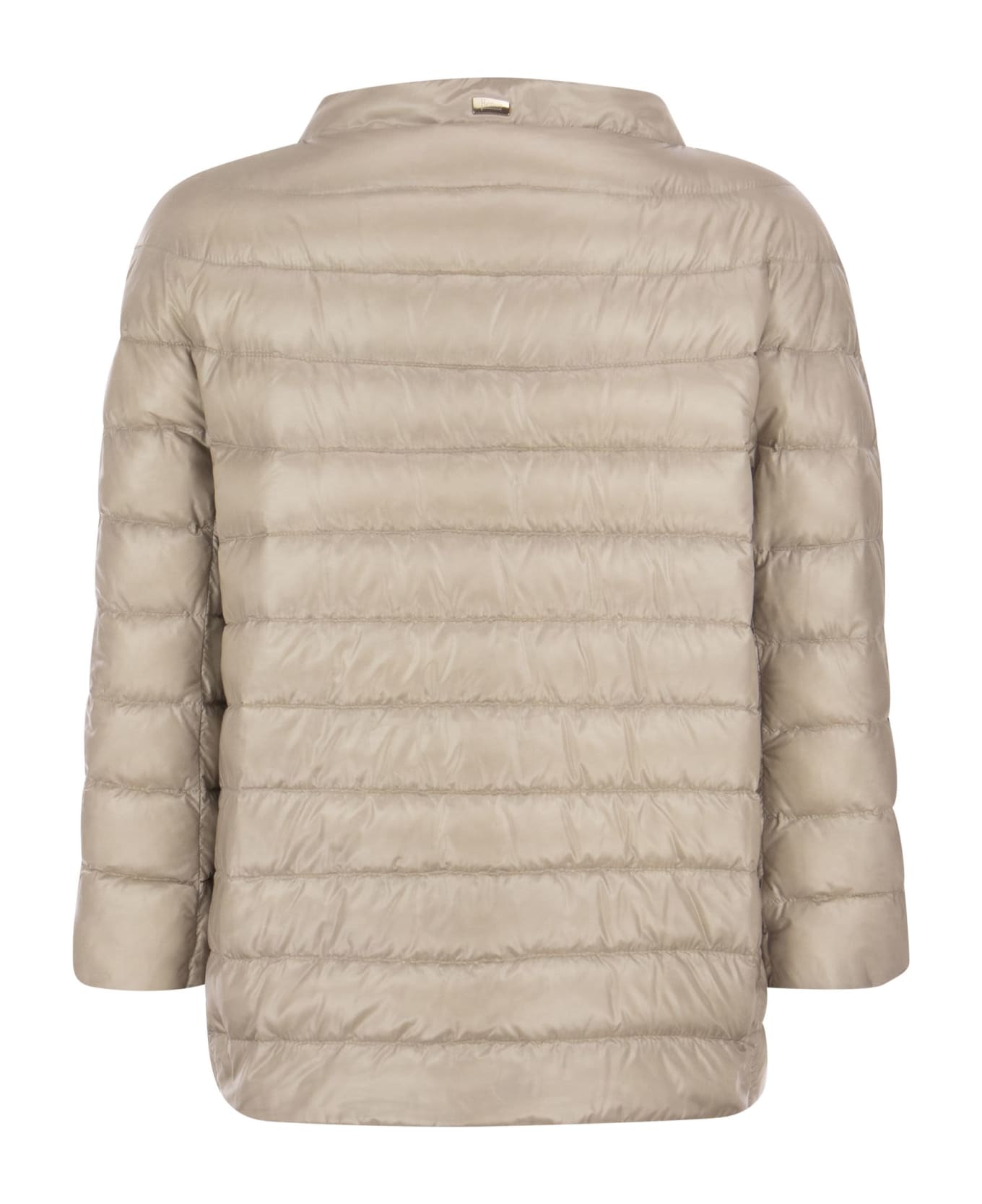 Herno Quilted Puffer Jacket - Light Beige コート