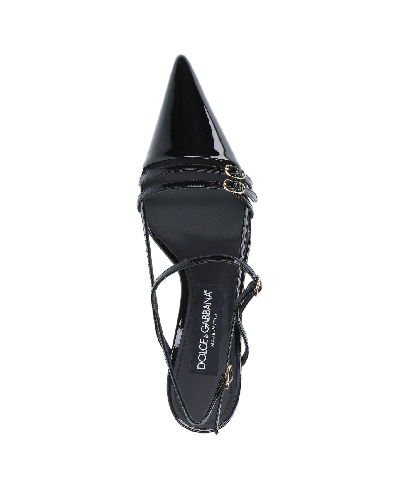 Dolce & Gabbana Slingback Strap Detail - Black  