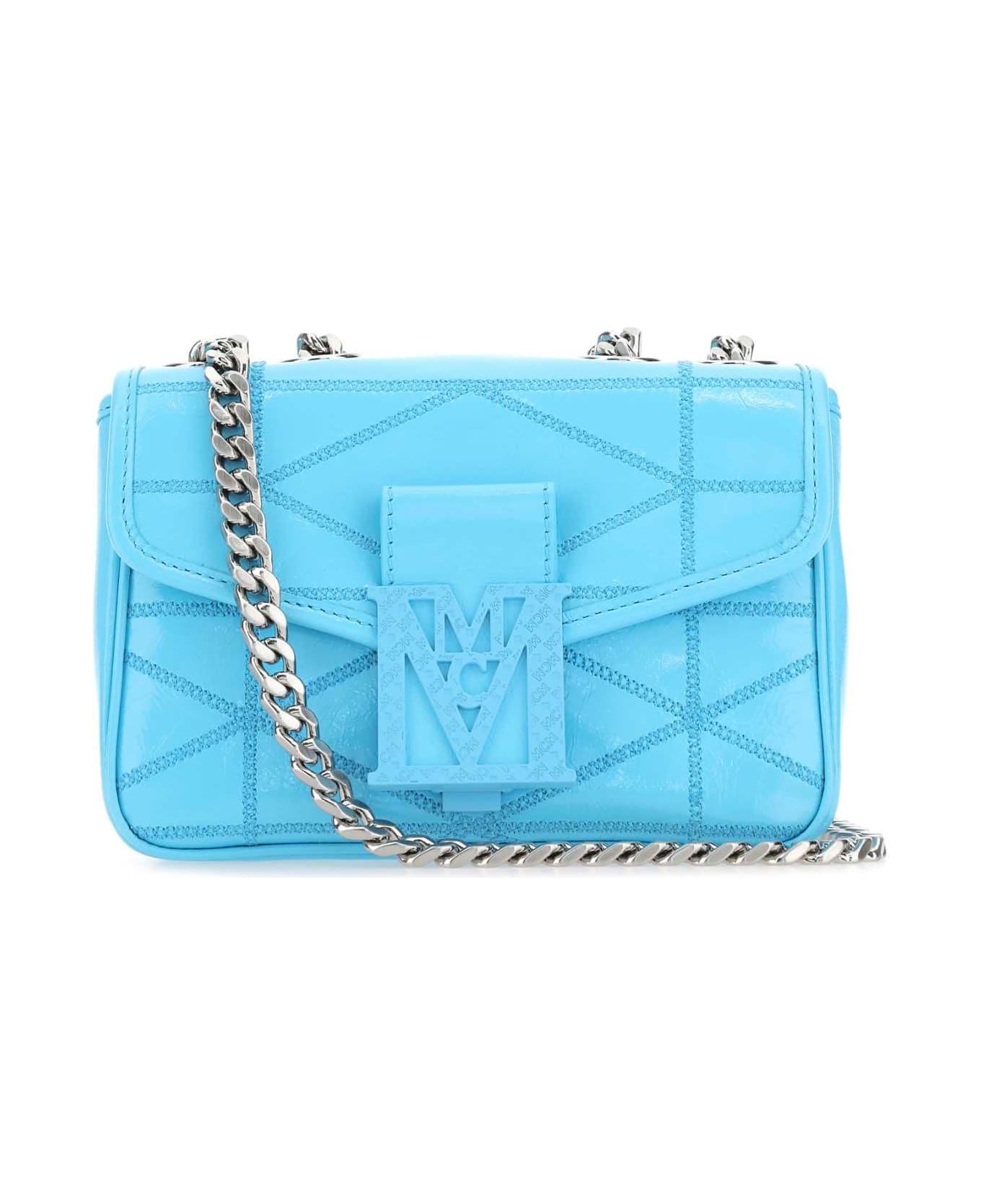 MCM Light-blue Leather Mini Travia Shoulder Bag - L7