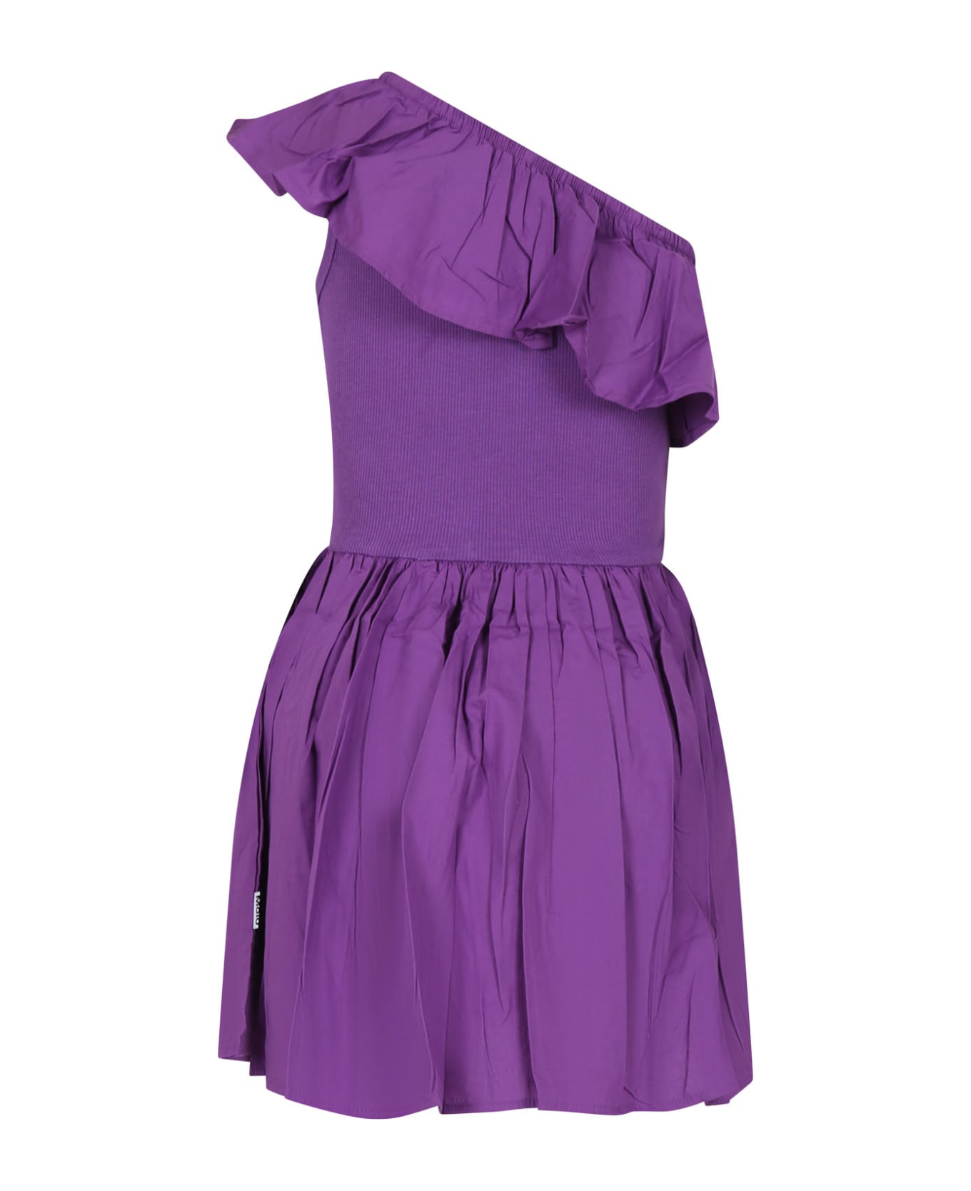 Molo Purple Dress For Girl - Violet ワンピース＆ドレス
