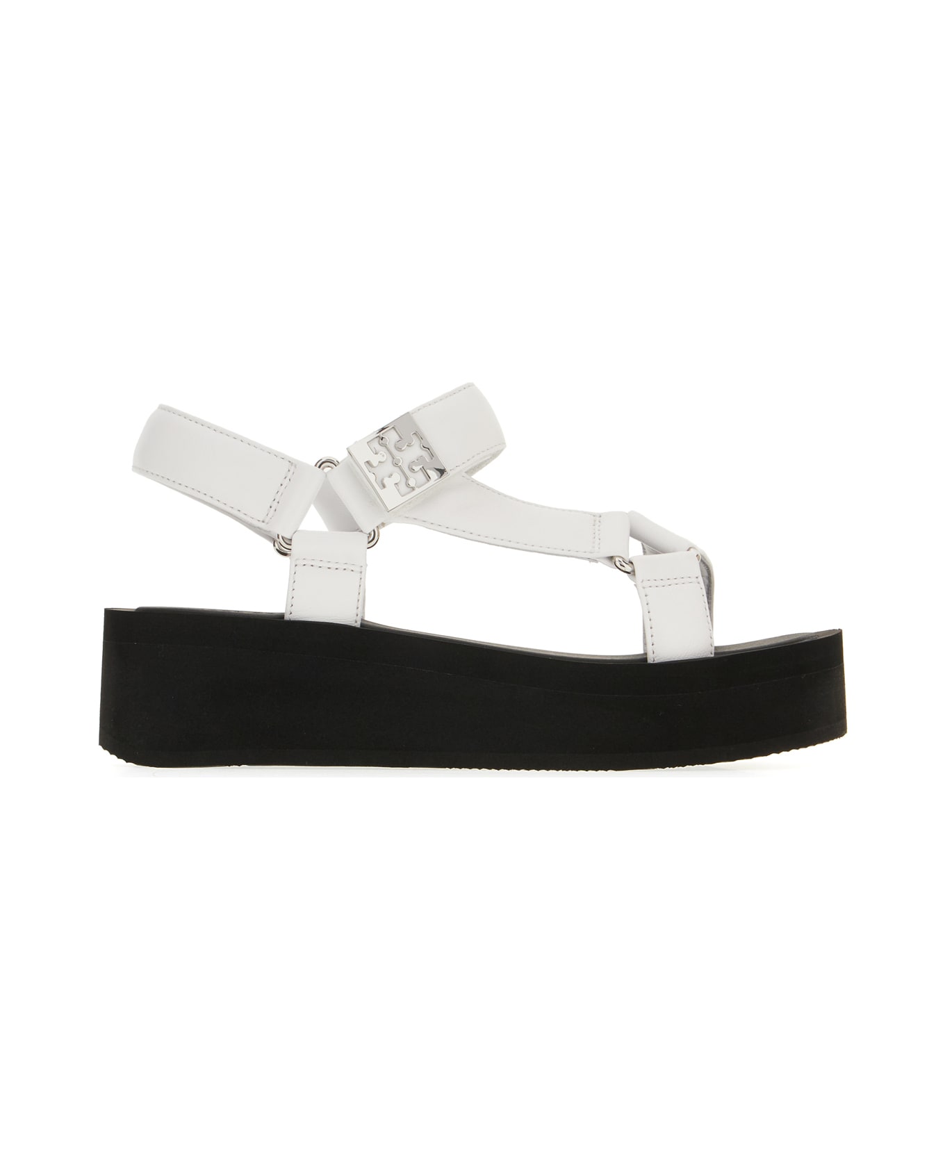 Tory Burch Sandali - WHITE SILVER BLACK
