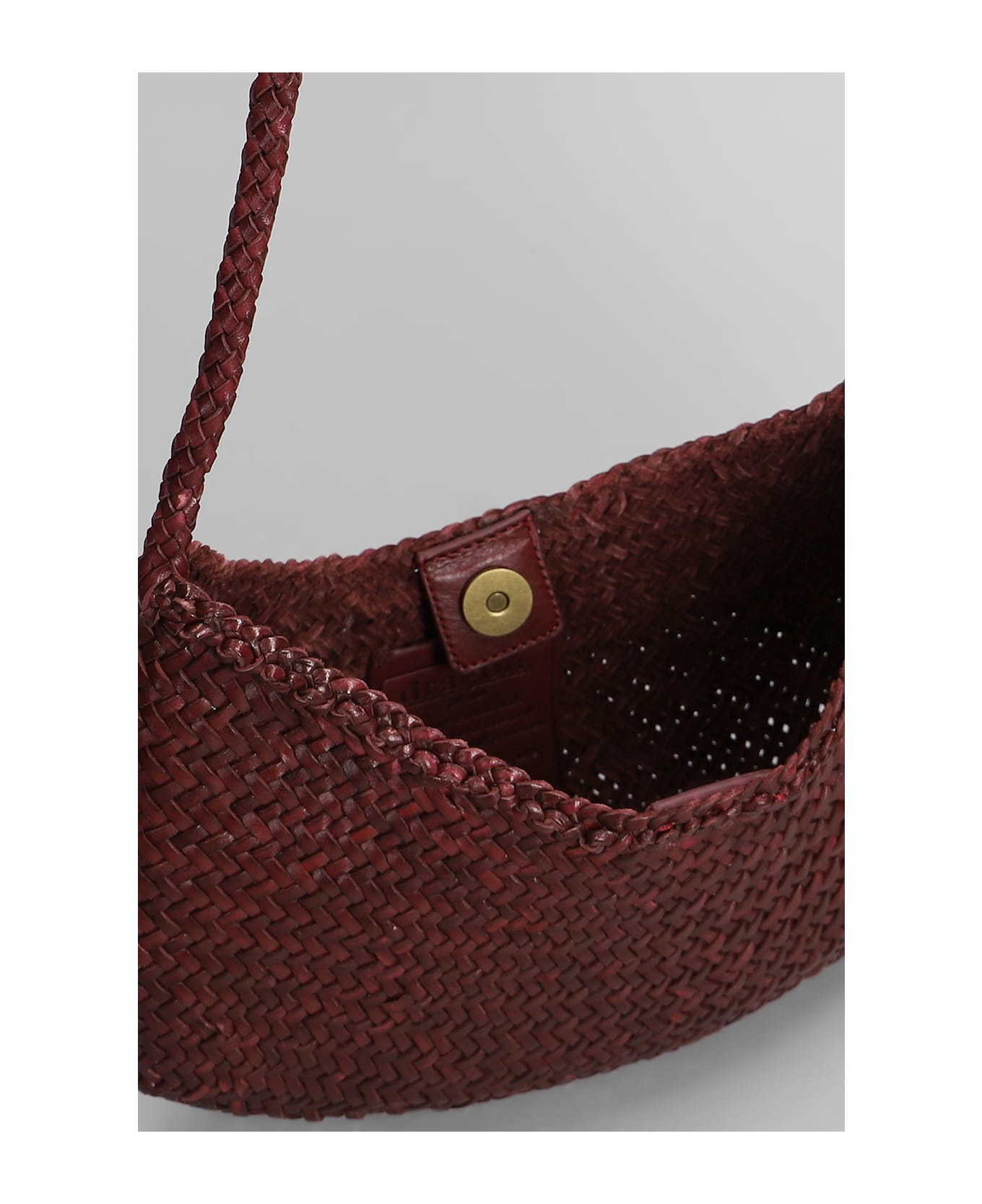 Dragon Diffusion Nova Luna Hand Bag In Bordeaux Leather - bordeaux
