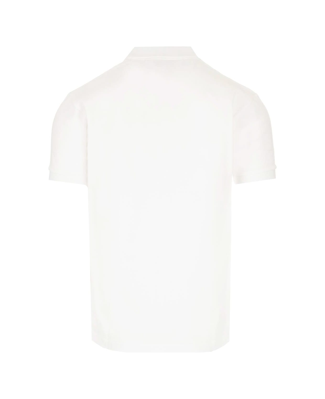 Comme des Garçons Play Half-sleeved Polo - White