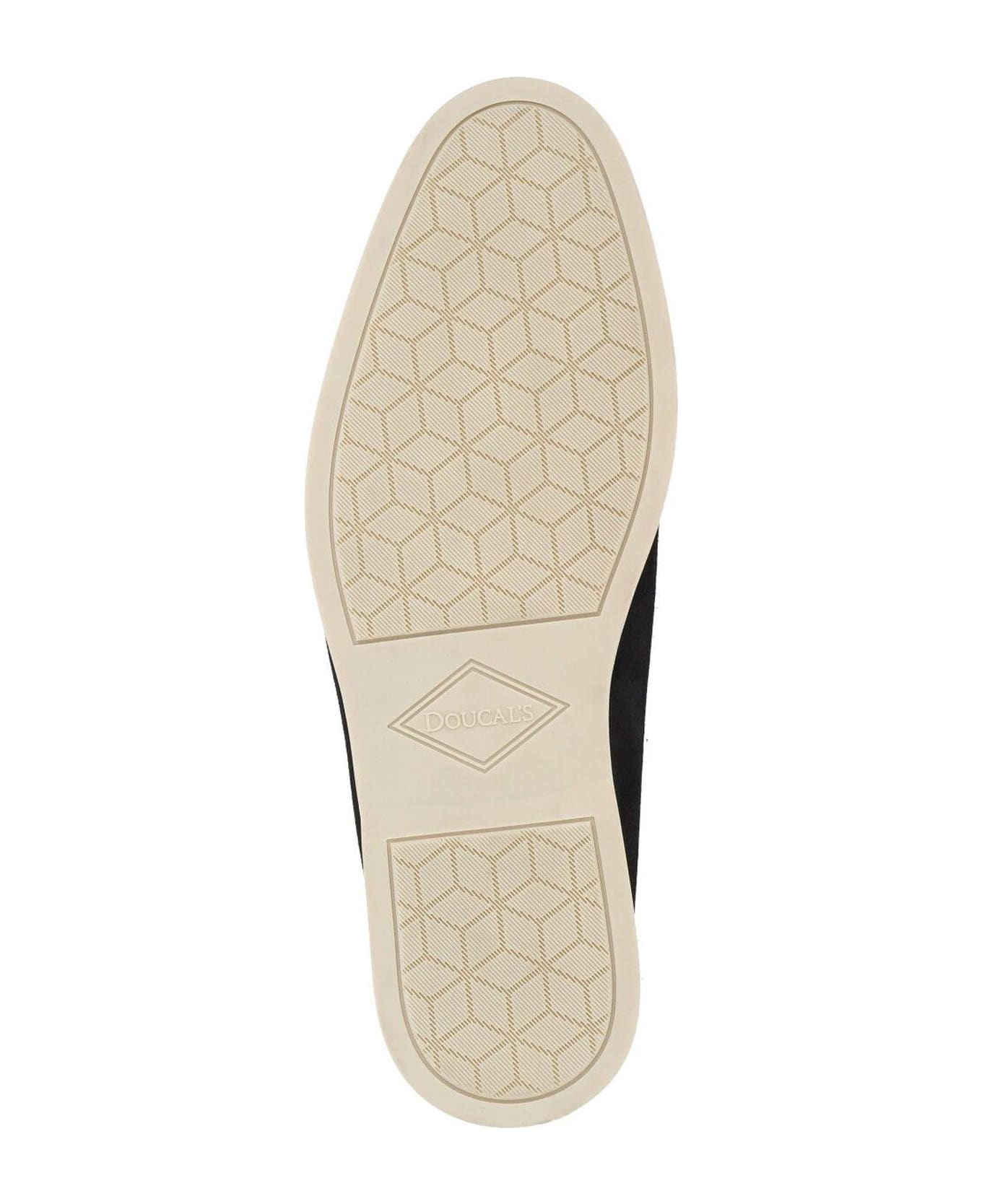 Doucal's Round Toe Loafers - Blue