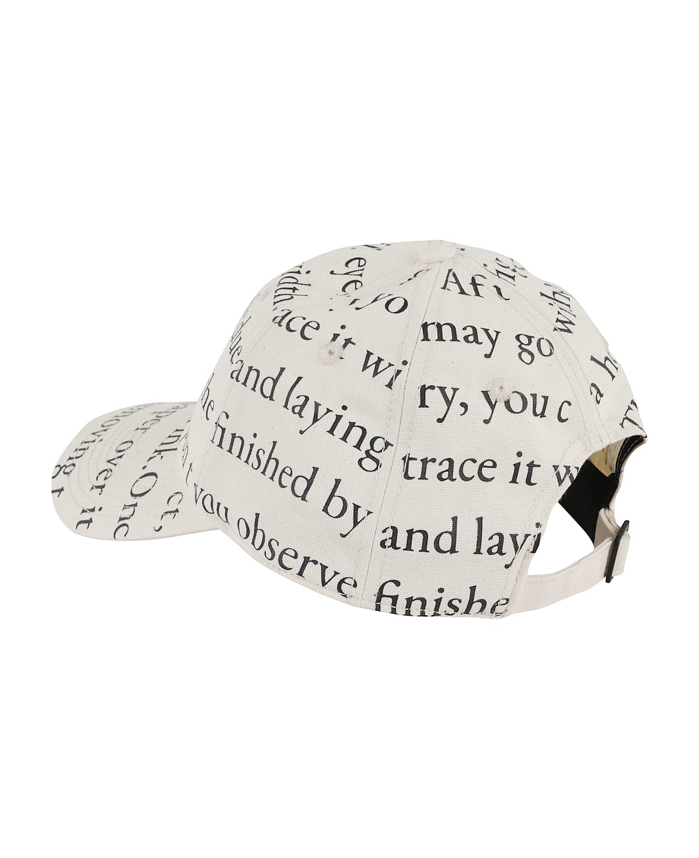 J.W. Anderson Printed Cotton Baseball Cap - IVORY