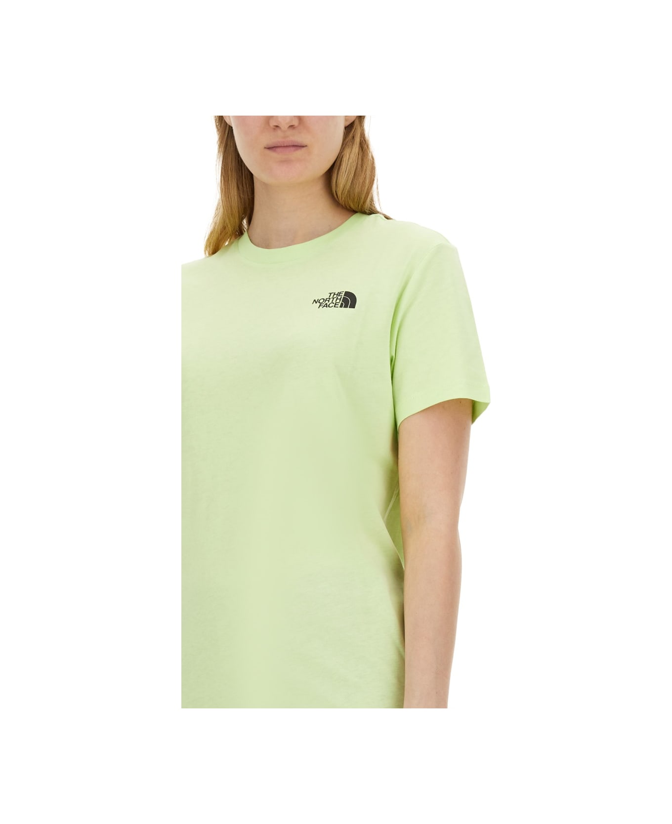 The North Face T-shirt With Logo - GREEN Tシャツ
