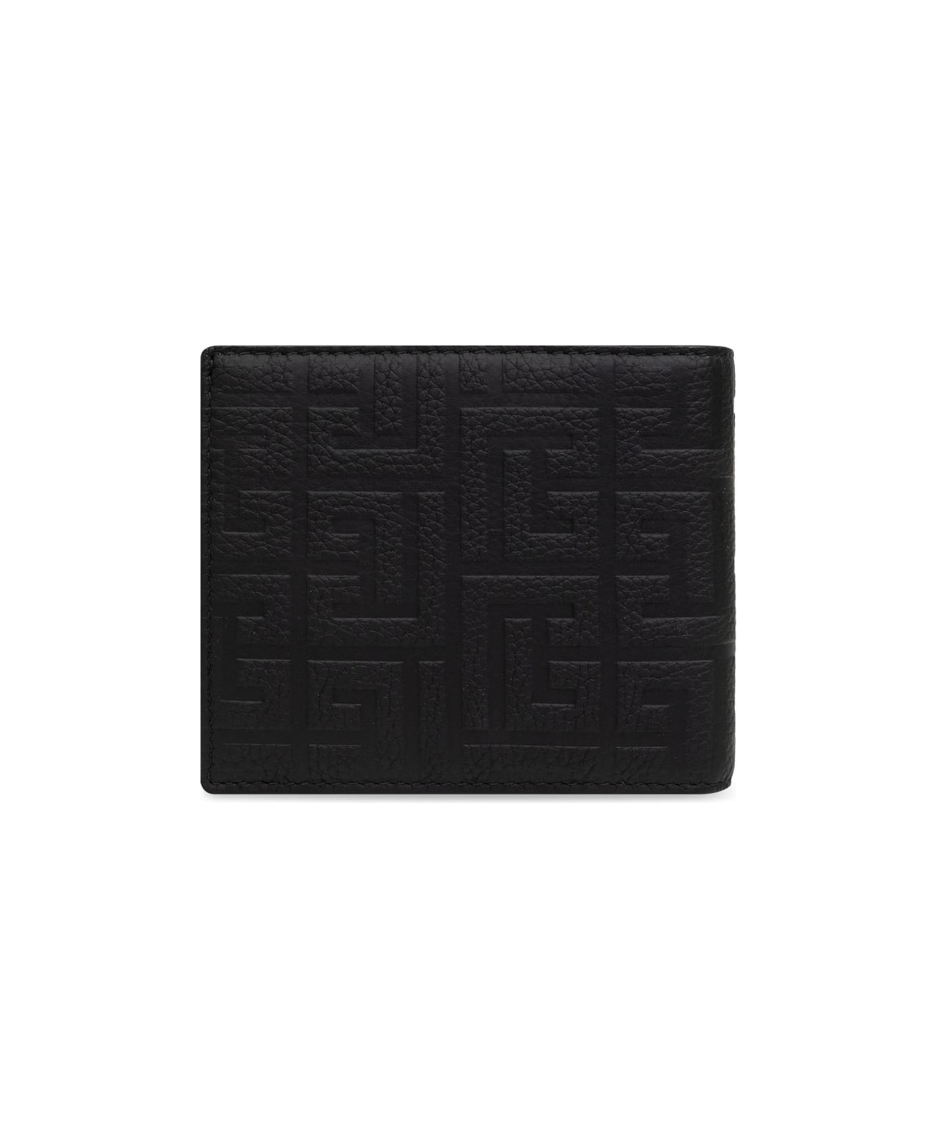 Balmain Logo Detailed Bi-fold Wallet - Black