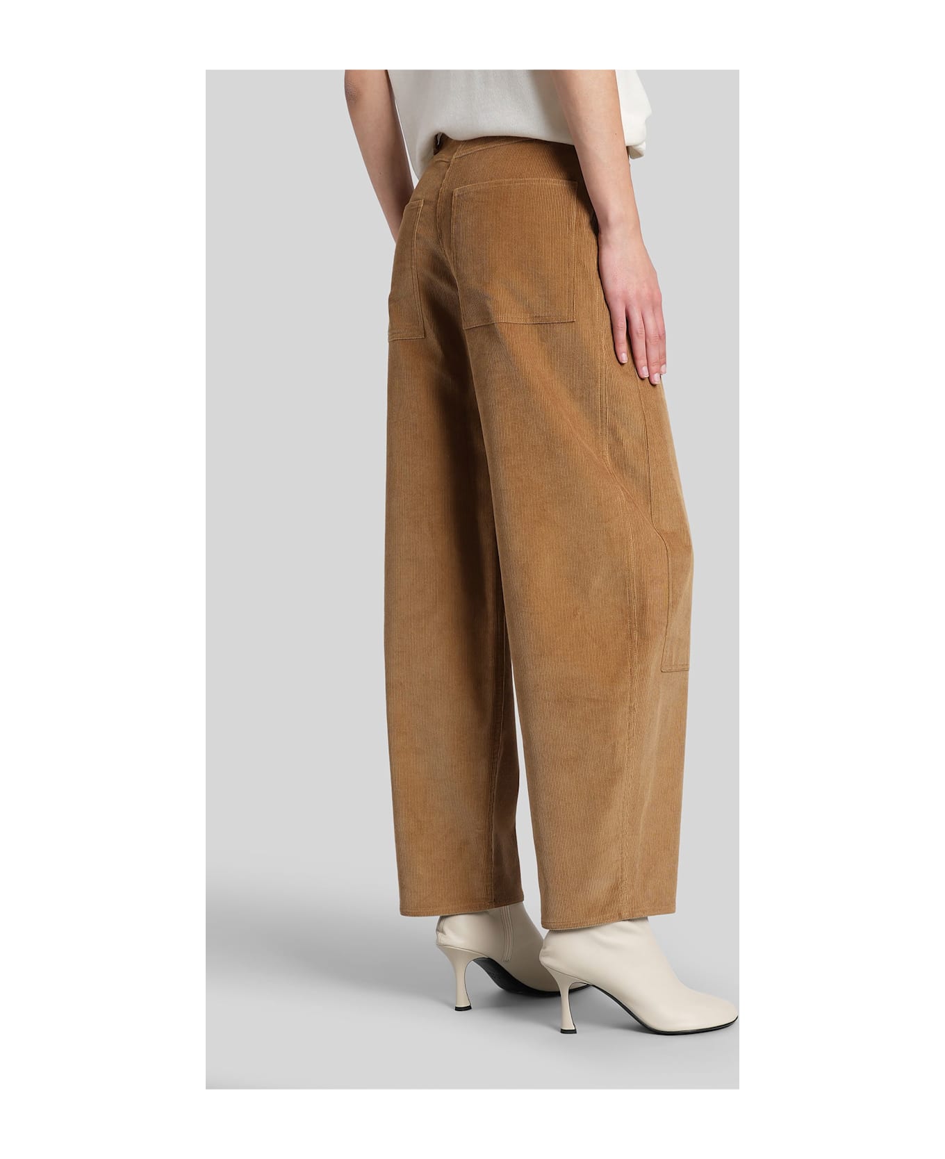 Co Pants In Camel Cotton - Camel