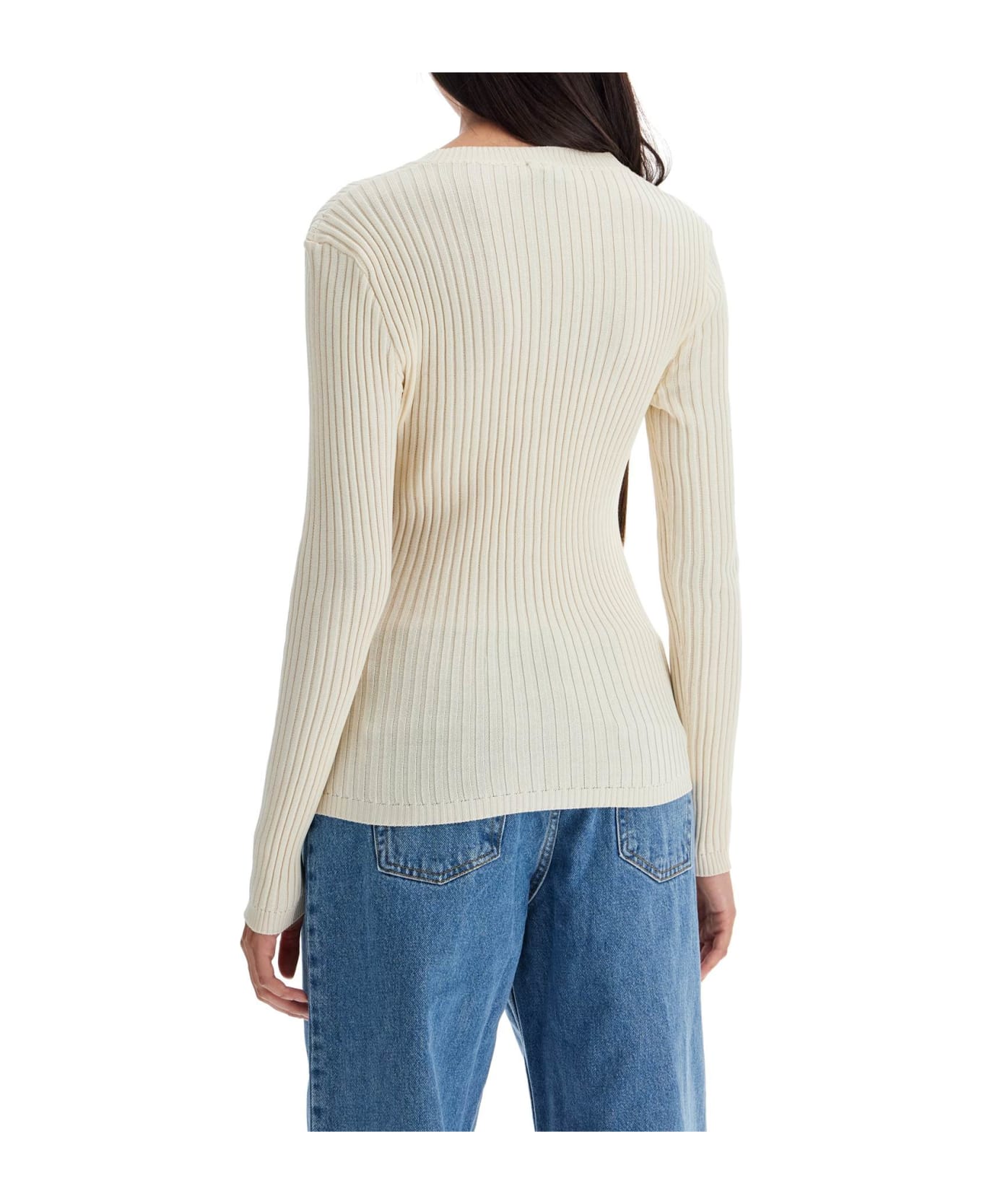 Magda Butrym Cream Cotton Cardigan - CREAM