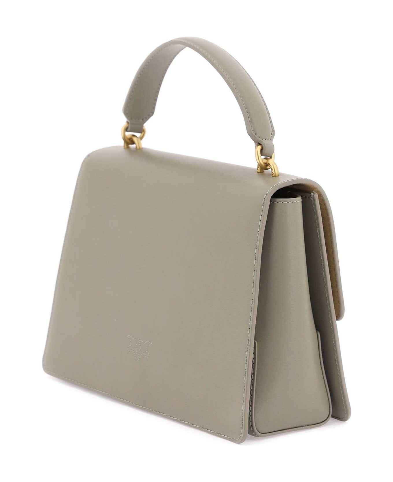 Pinko Love One Top Handle Classic Light Bag - NOCE ANTIQUE GOLD (Grey) トートバッグ