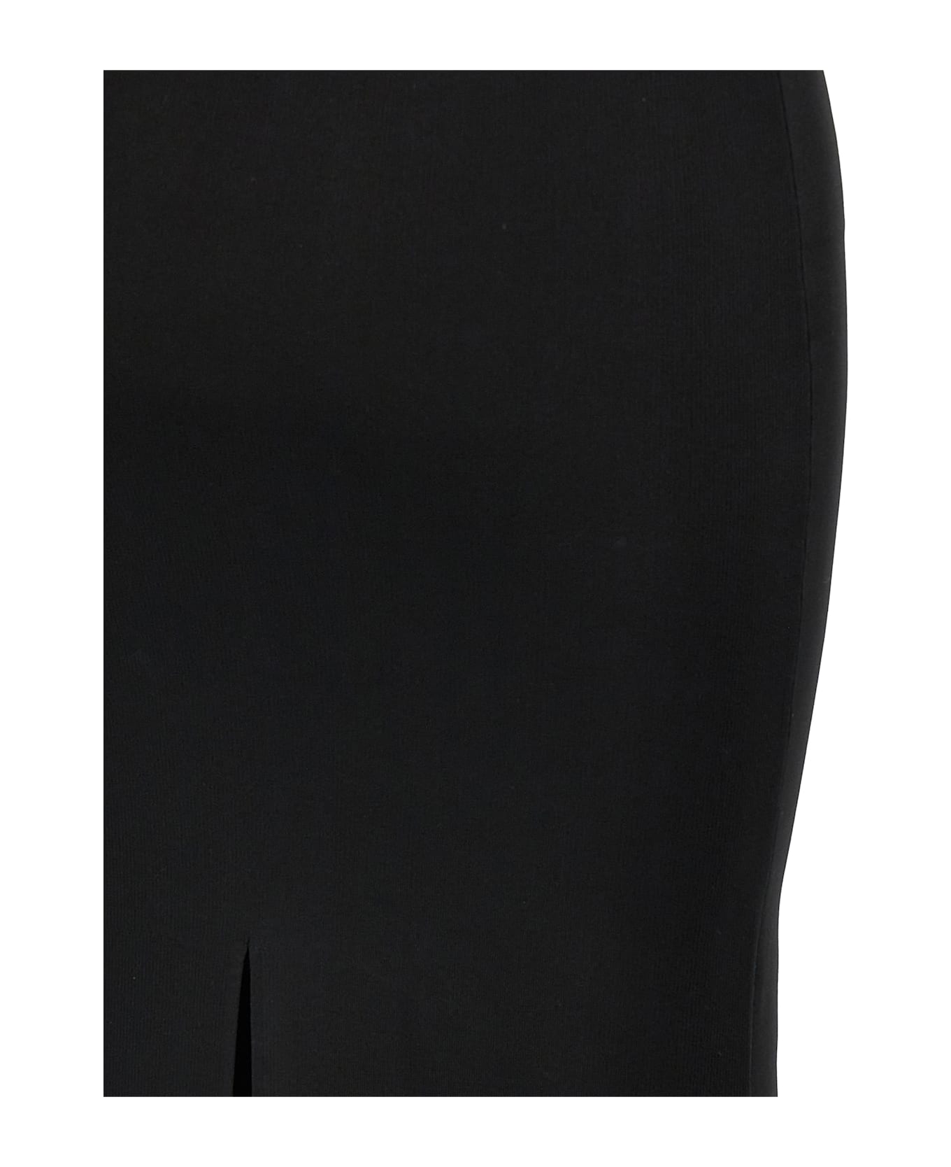 Saint Laurent Long Viscose Dress - BLACK