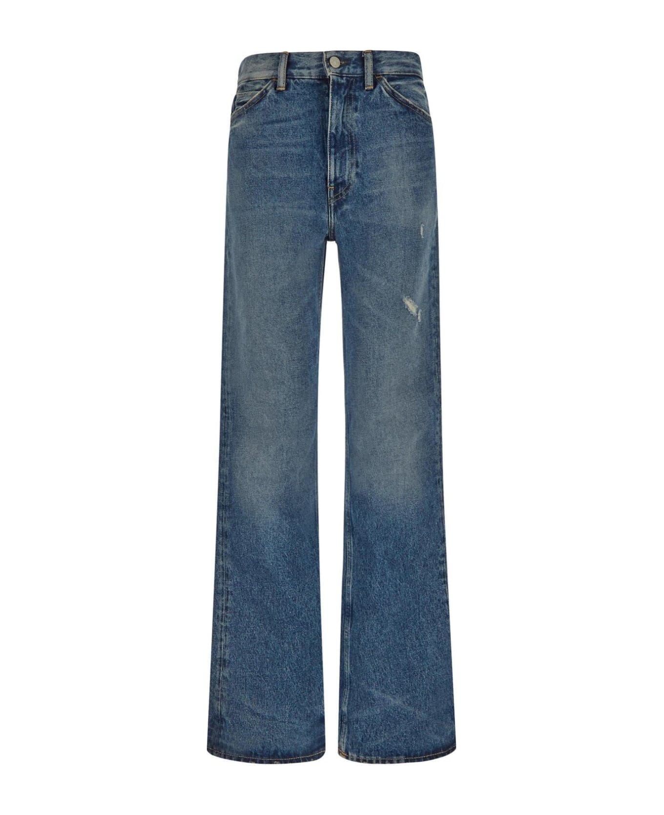 Acne Studios Distressed Mid-rise Jeans - Vintage blue