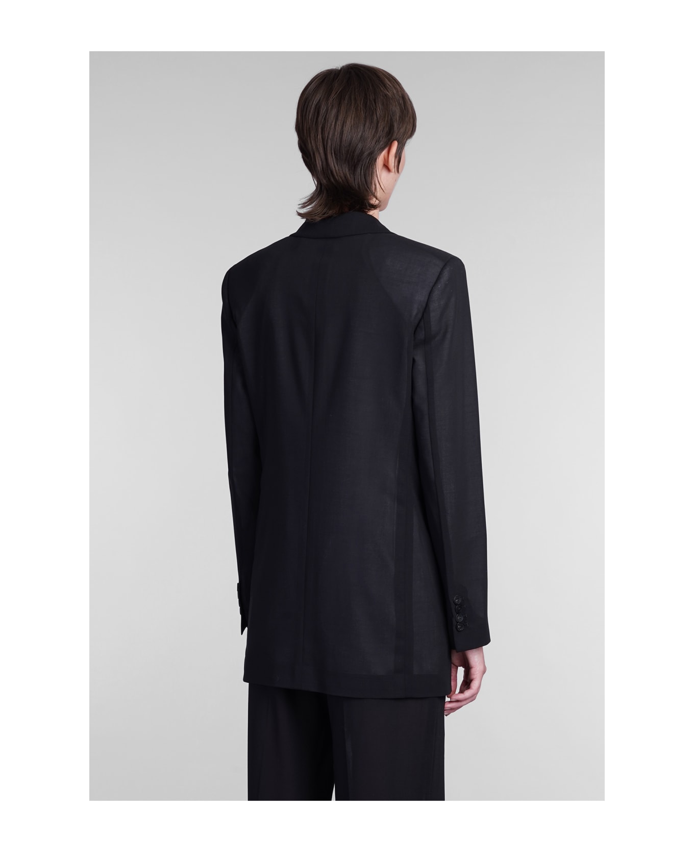 Blumarine Blazer In Black Wool - black