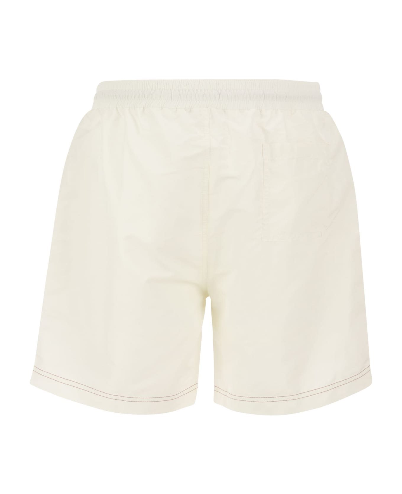 Brunello Cucinelli Swim Shorts In White - Cream
