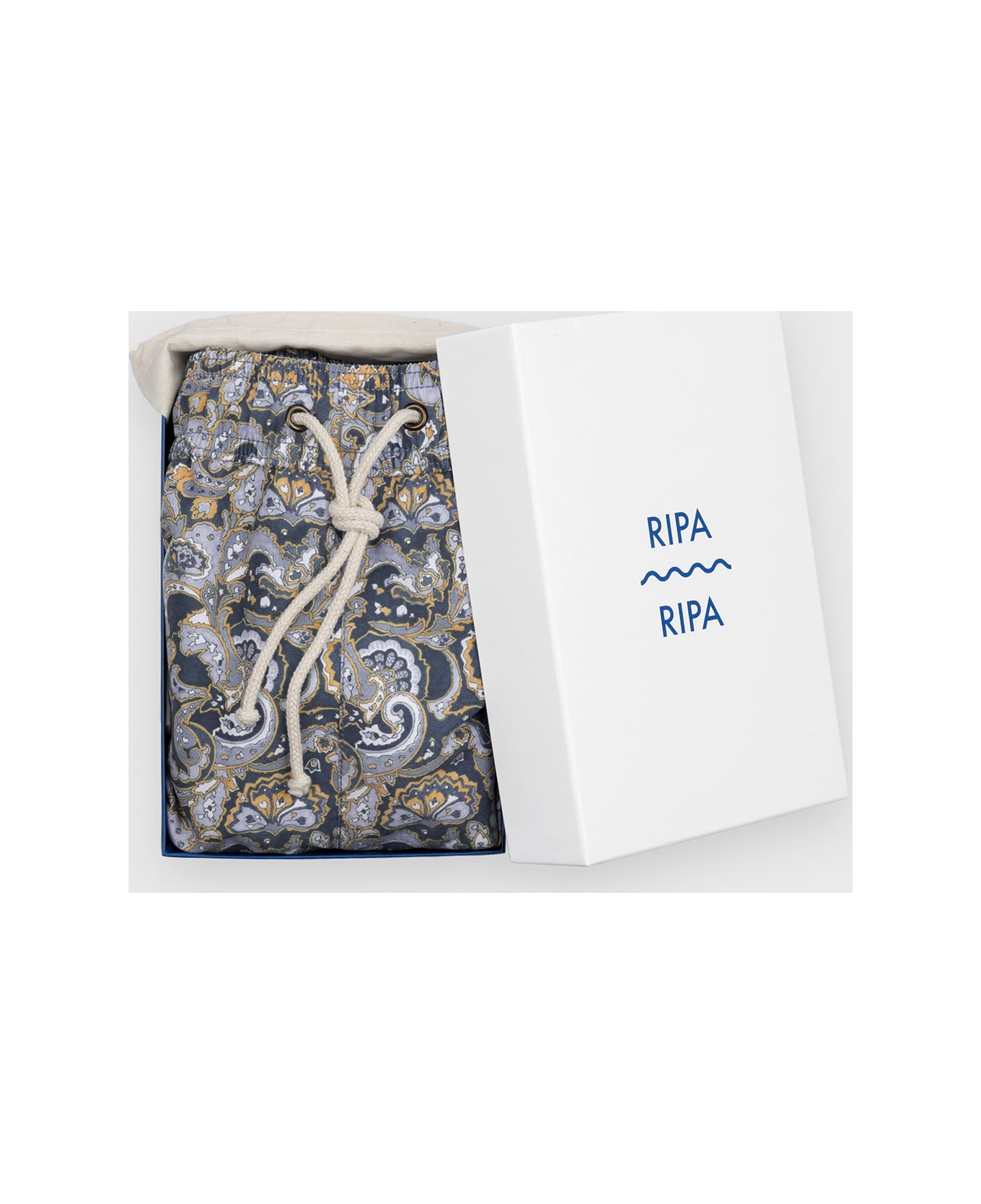 Ripa Ripa Mediterraneo Blu Swim Shorts - Blue スイムトランクス